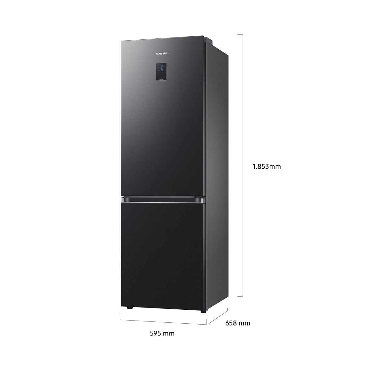 Frigorífico Combi Samsung Bespoke AI 185cm Balda botellero 344 L - RB34C775CB1/EF Grafito-3