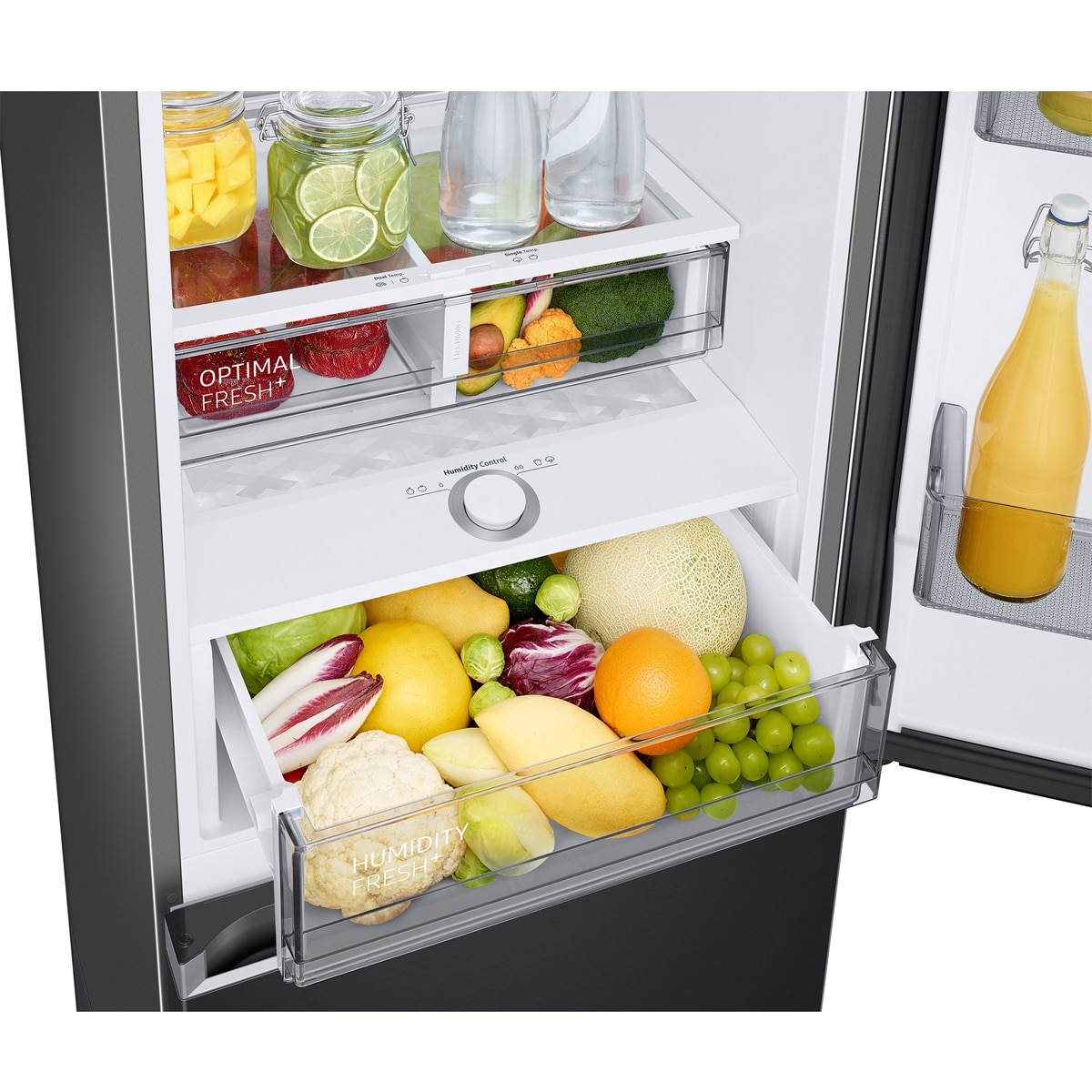 Frigorífico Combi Samsung Bespoke AI 185cm Balda botellero 344 L - RB34C775CB1/EF Grafito-13