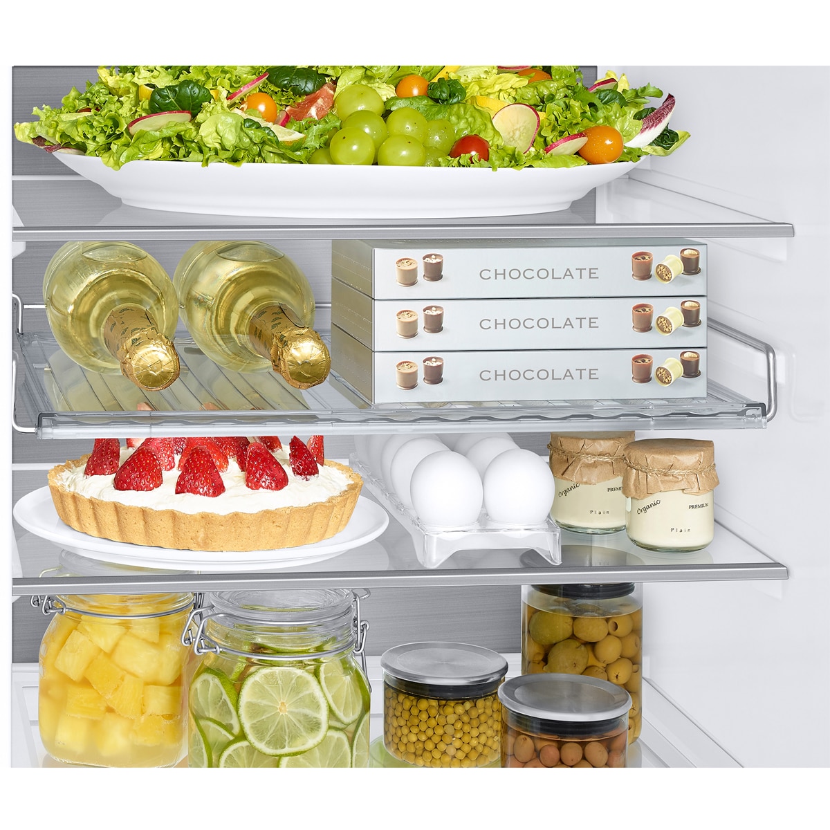 Frigorífico Combi Samsung Bespoke AI 185cm Balda botellero 344 L - RB34C775CB1/EF Grafito-14
