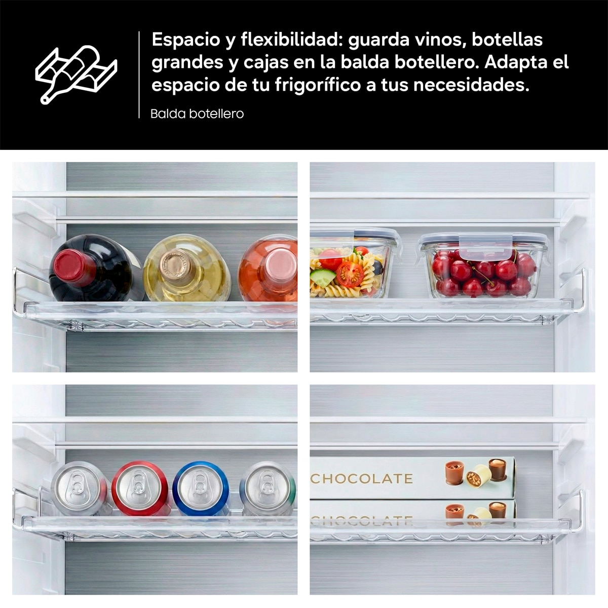Frigorífico Combi Samsung AI 185 cm Balda botellero 344 L - RB34C605CWW/EF Blanco-9