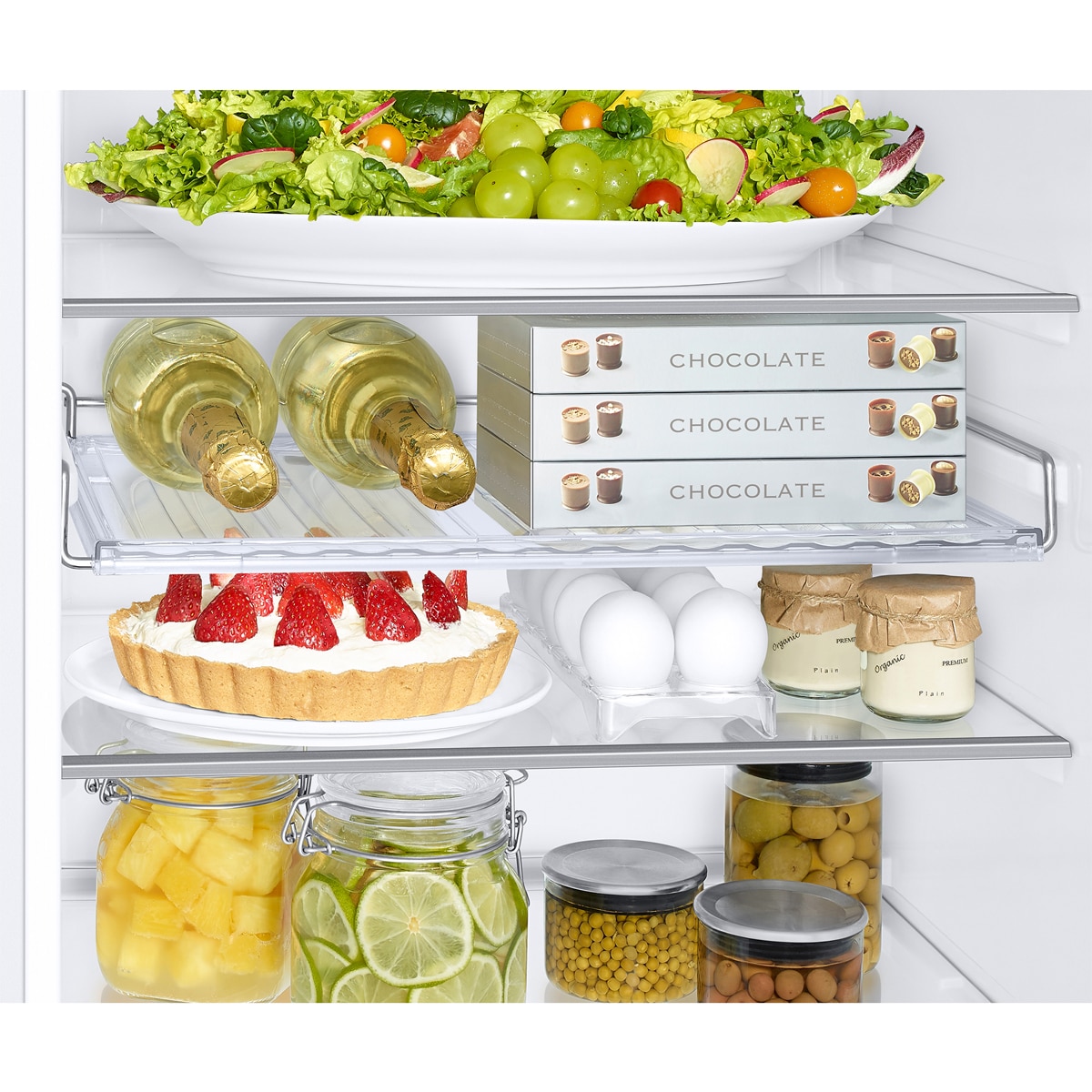 Frigorífico Combi Samsung AI 185 cm Balda botellero 344 L - RB34C605CWW/EF Blanco-14