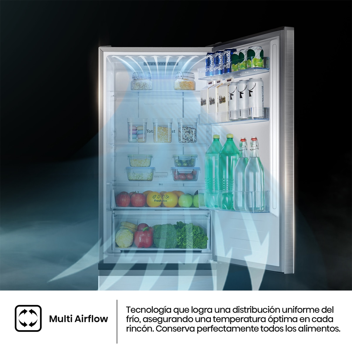 Frigorífico Combi Hisense, Total No Frost con Tecnología Inverter -RB3N300NECA Inox-7