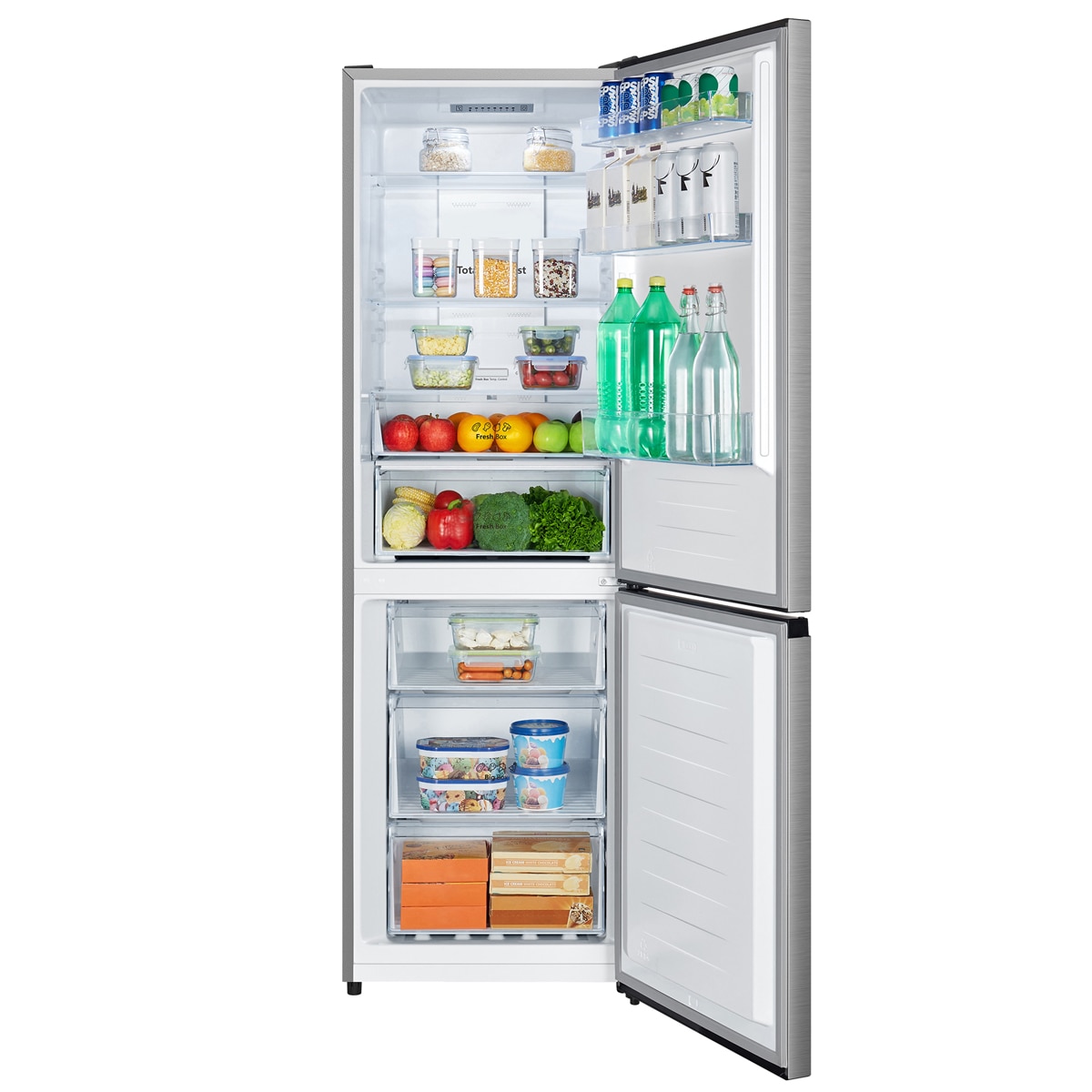Frigorífico Combi Hisense, Total No Frost con Tecnología Inverter -RB3N300NECA Inox-12