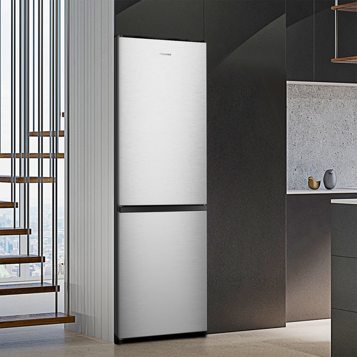 Frigorífico Combi Hisense, Total No Frost con Tecnología Inverter -RB3N300NECA Inox-14