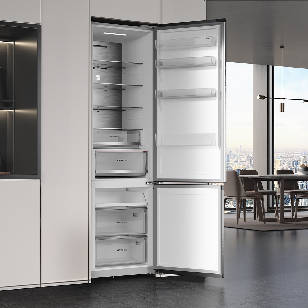 Frigorífico Combi TekaTotal No Frost, Metal Cooling - RBF 88695 Inox-8