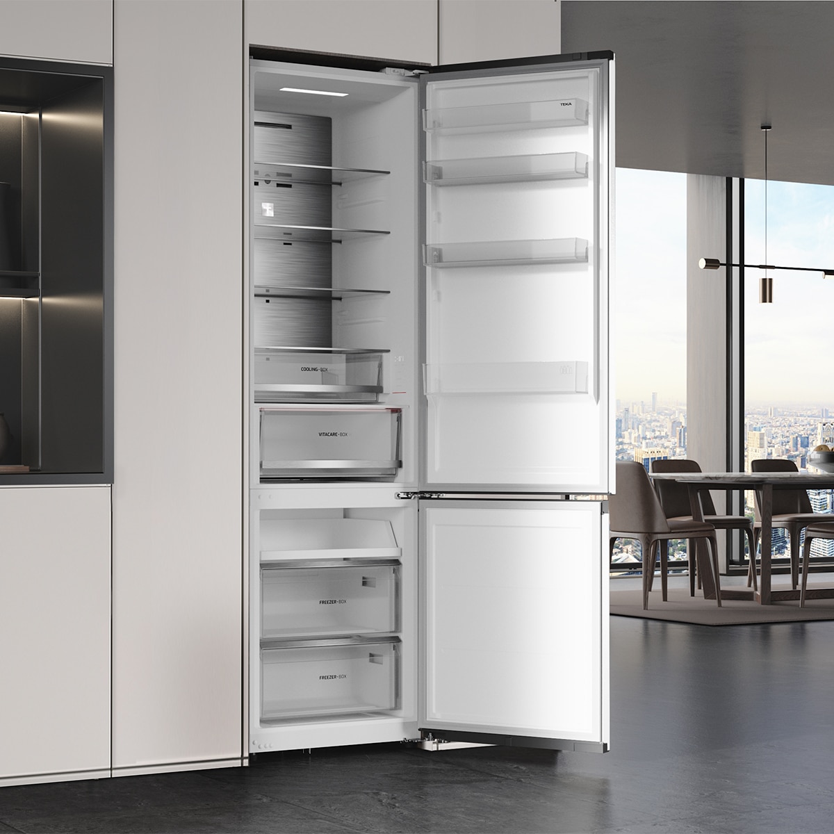 Frigorífico combi Teka In-Line Series RBF 88695 de 362 litros, blanco, Total No Frost - Blanco Blanco-8