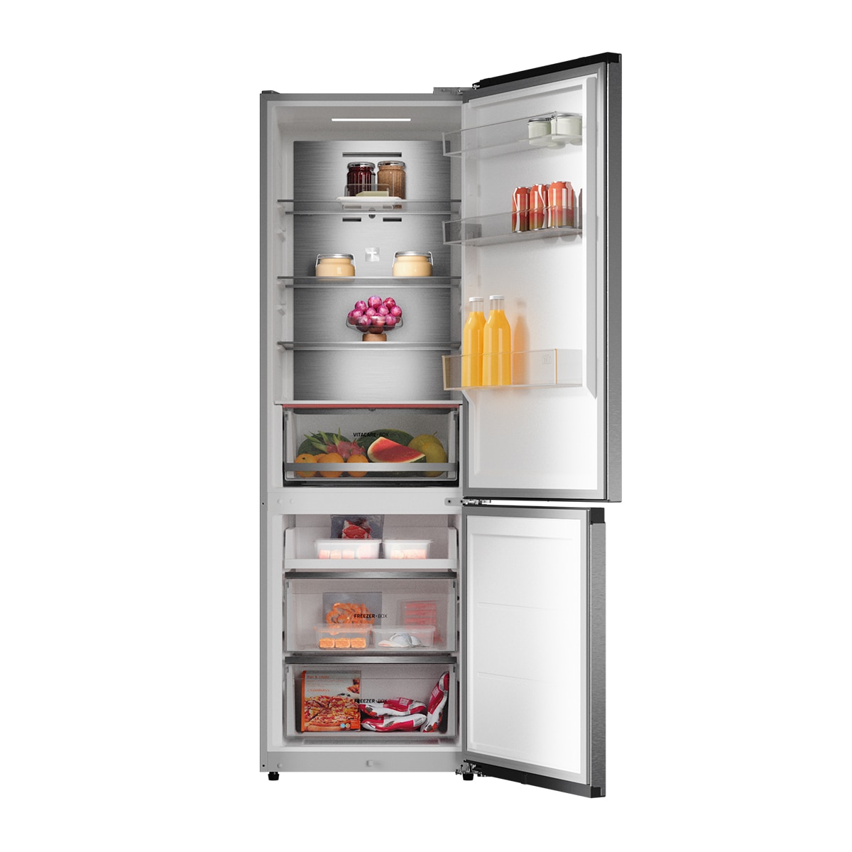 Frigorífico combi Teka RBF 84695 SLN SS, 186.2 x 59.5 x 56.2 cm, Total No Frost, clase E, 248 kWh/año, 35 dB, 330 litros, VitaCare Box, inox - imagen 3