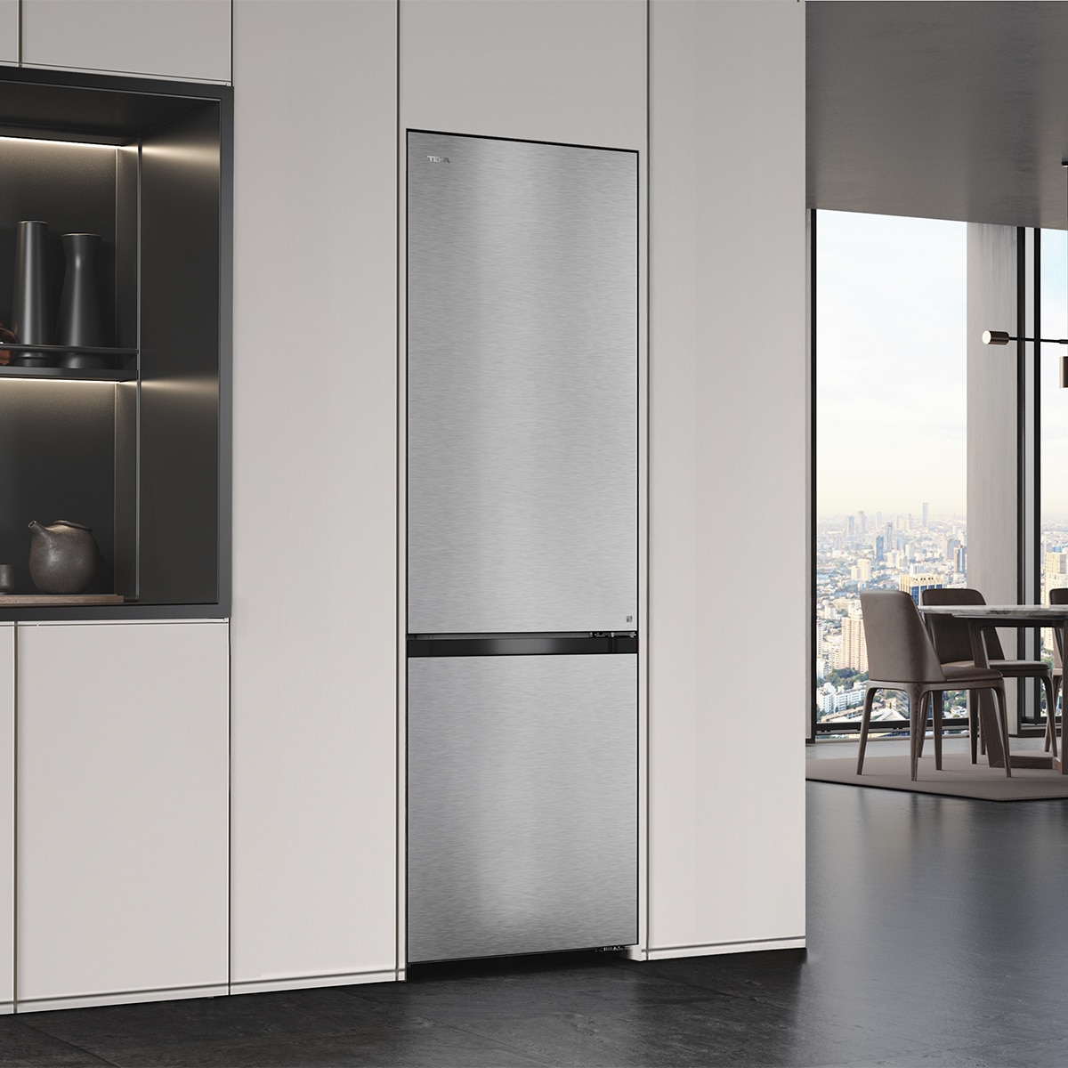 Frigorífico combi Teka RBF 84695 SLN SS, 186.2 x 59.5 x 56.2 cm, Total No Frost, clase E, 248 kWh/año, 35 dB, 330 litros, VitaCare Box, inox - imagen 5