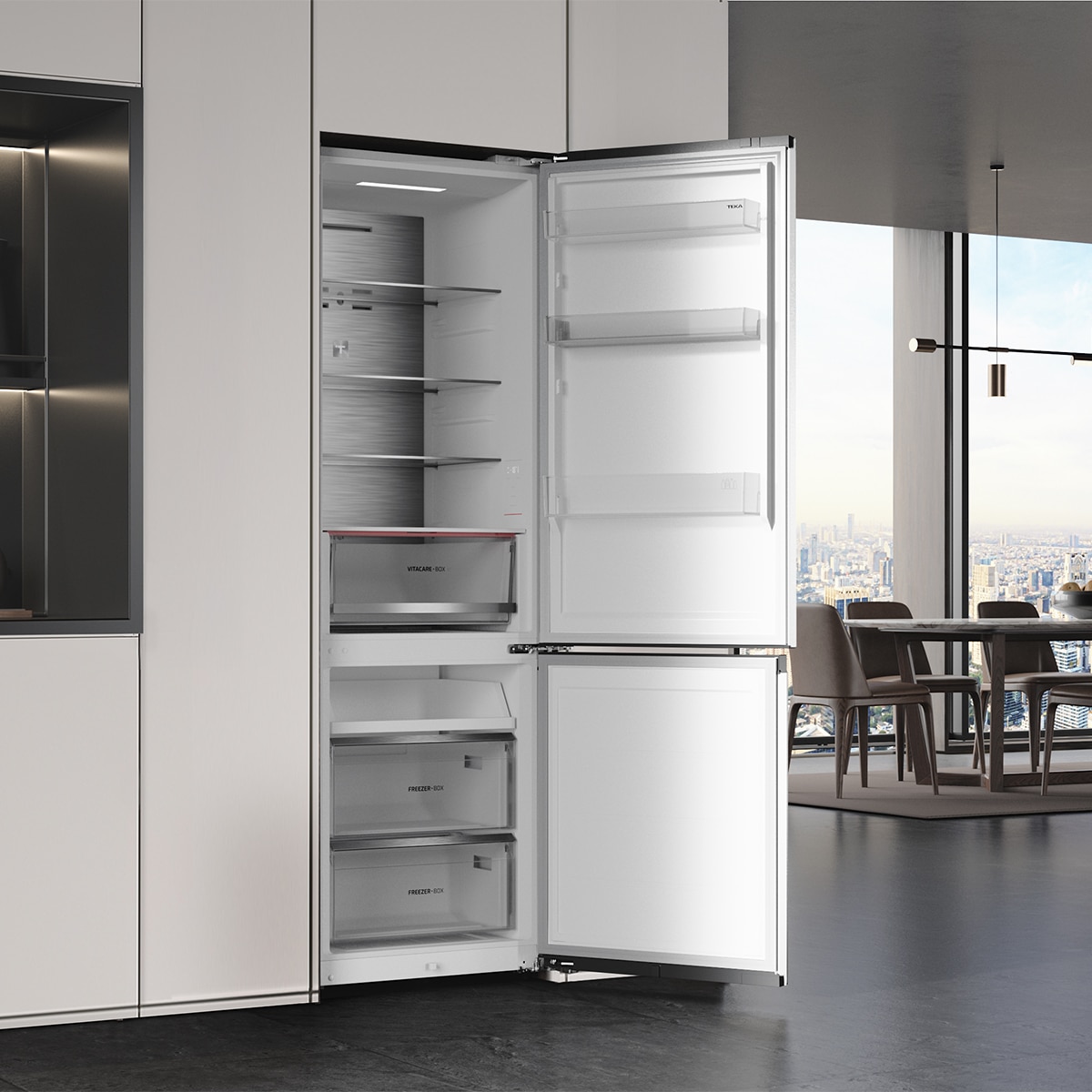 Frigorífico combi Teka In-Line Series RBF 84695 de 330 litros, , Total No Frost - Blanco Blanco-8