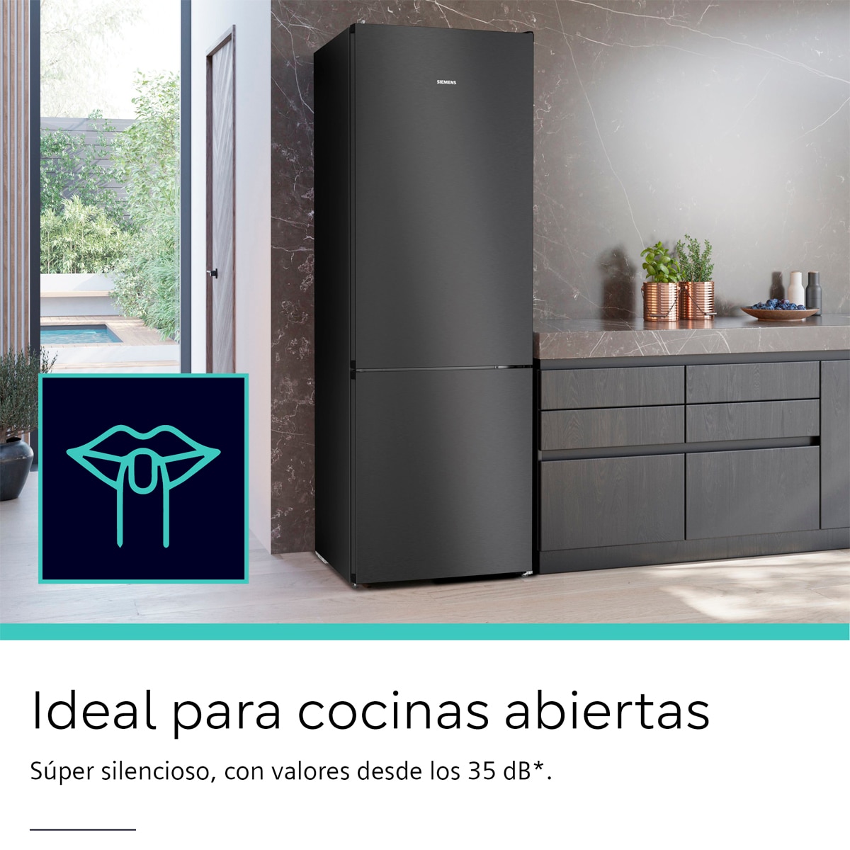 Frigorífico Combinado Siemens KG49NVXCG Total No Frost Aço Preto Anti-Impressões Digitais-7