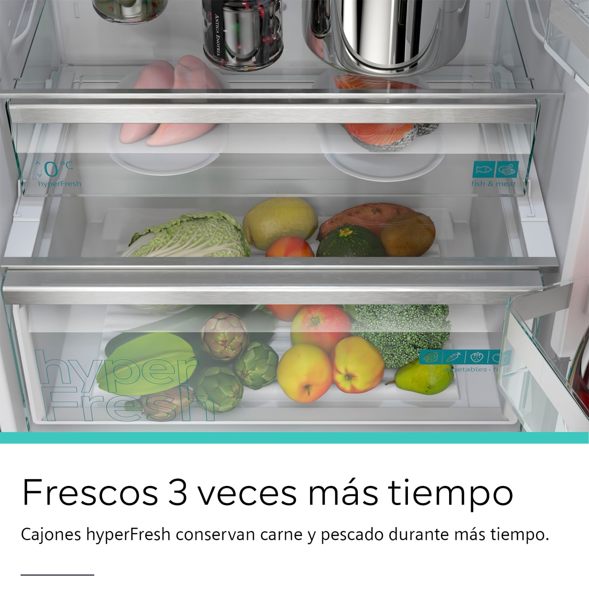 Frigorífico Combinado Siemens KG49NVXCG Total No Frost Aço Preto Anti-Impressões Digitais-10
