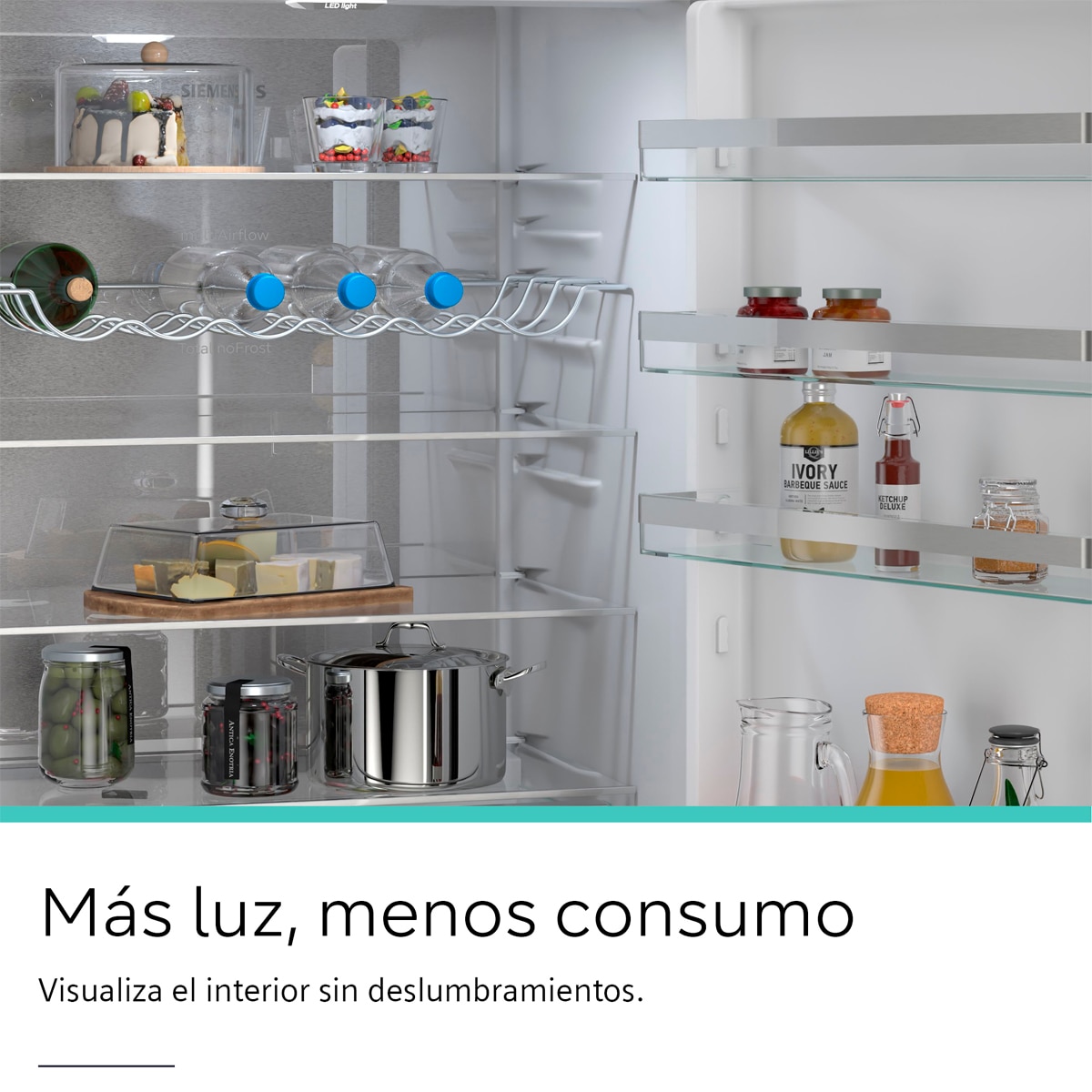 Frigorífico Combinado Siemens KG49NVXCG Total No Frost Aço Preto Anti-Impressões Digitais-11