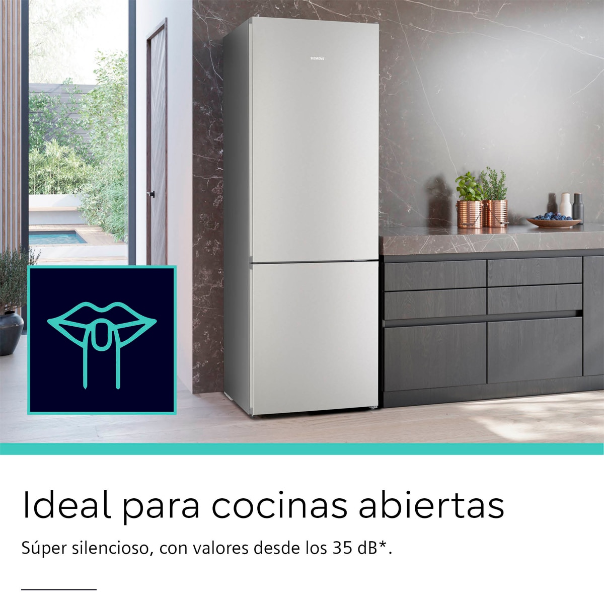 Frigorífico Combinado Siemens KG49NVICG Total No Frost Aço Antimarcas-7