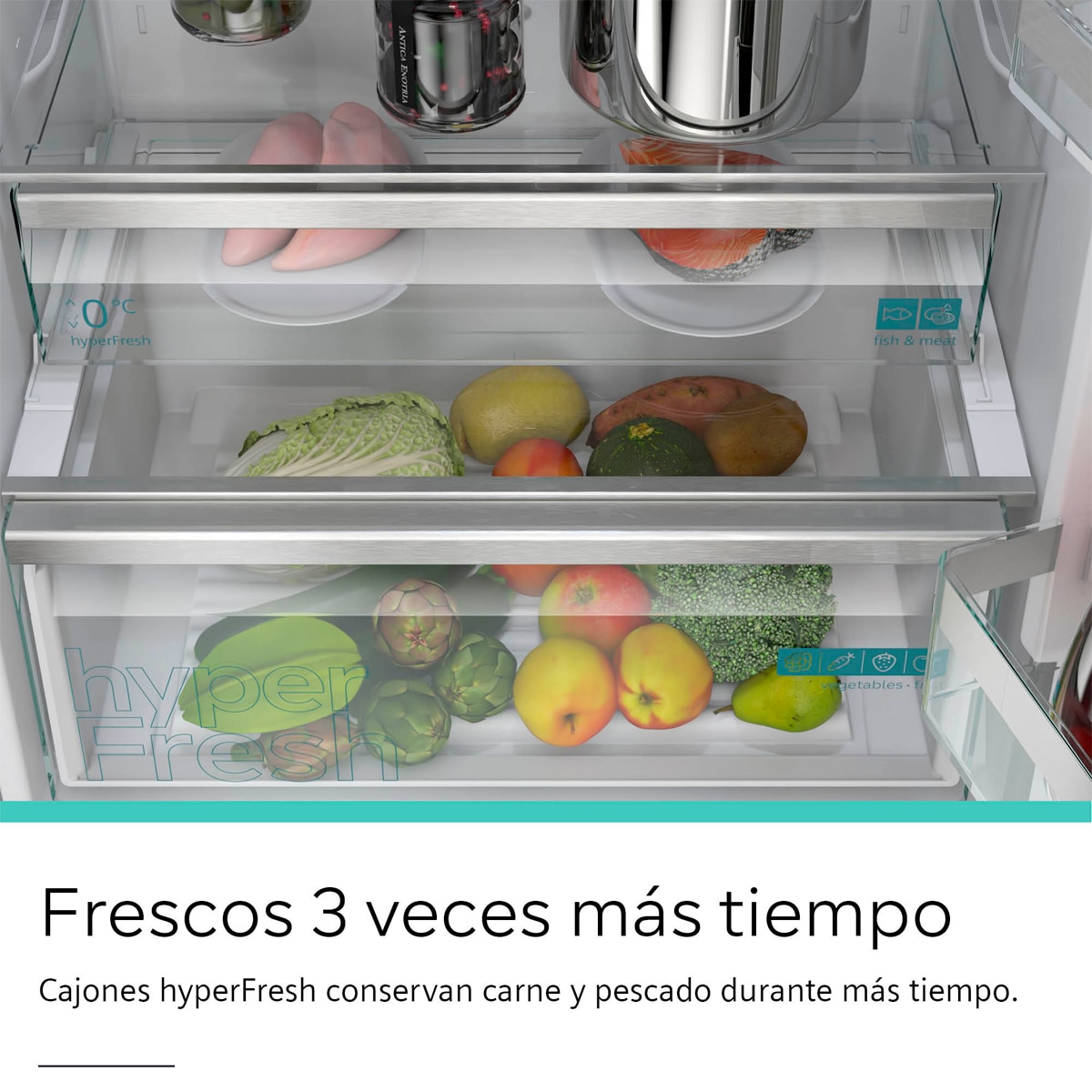 Frigorífico Combinado Siemens KG49NVIDG Total No Frost Aço Antimarcas-9