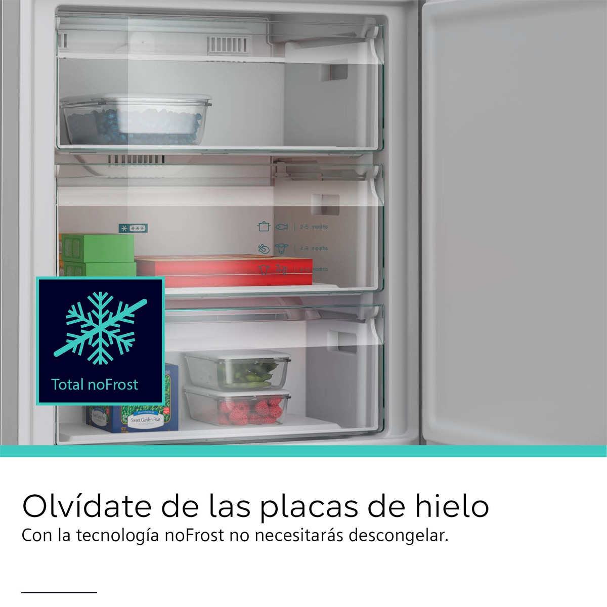 Frigorífico Combinado Siemens KG49NVIDG Total No Frost Aço Antimarcas-11