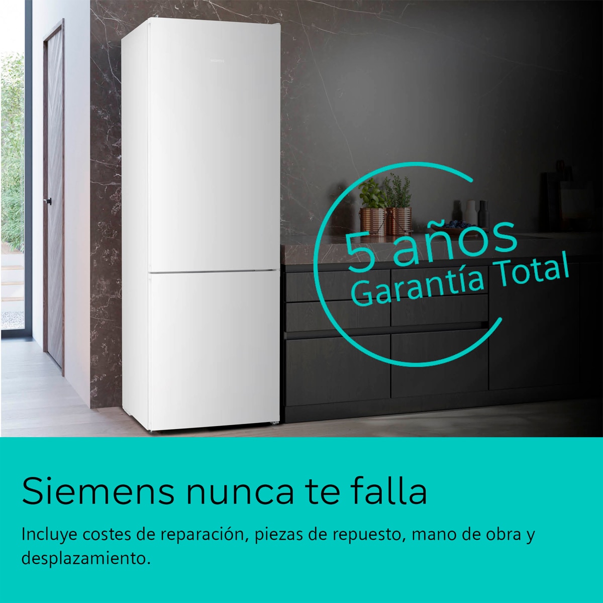Frigorífico Combinado Siemens KG49NVWDG Total No Frost Branco-3
