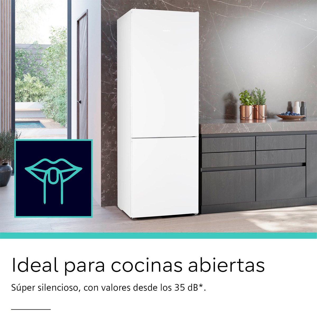 Frigorífico Combinado Siemens KG49NVWDG Total No Frost Branco-6