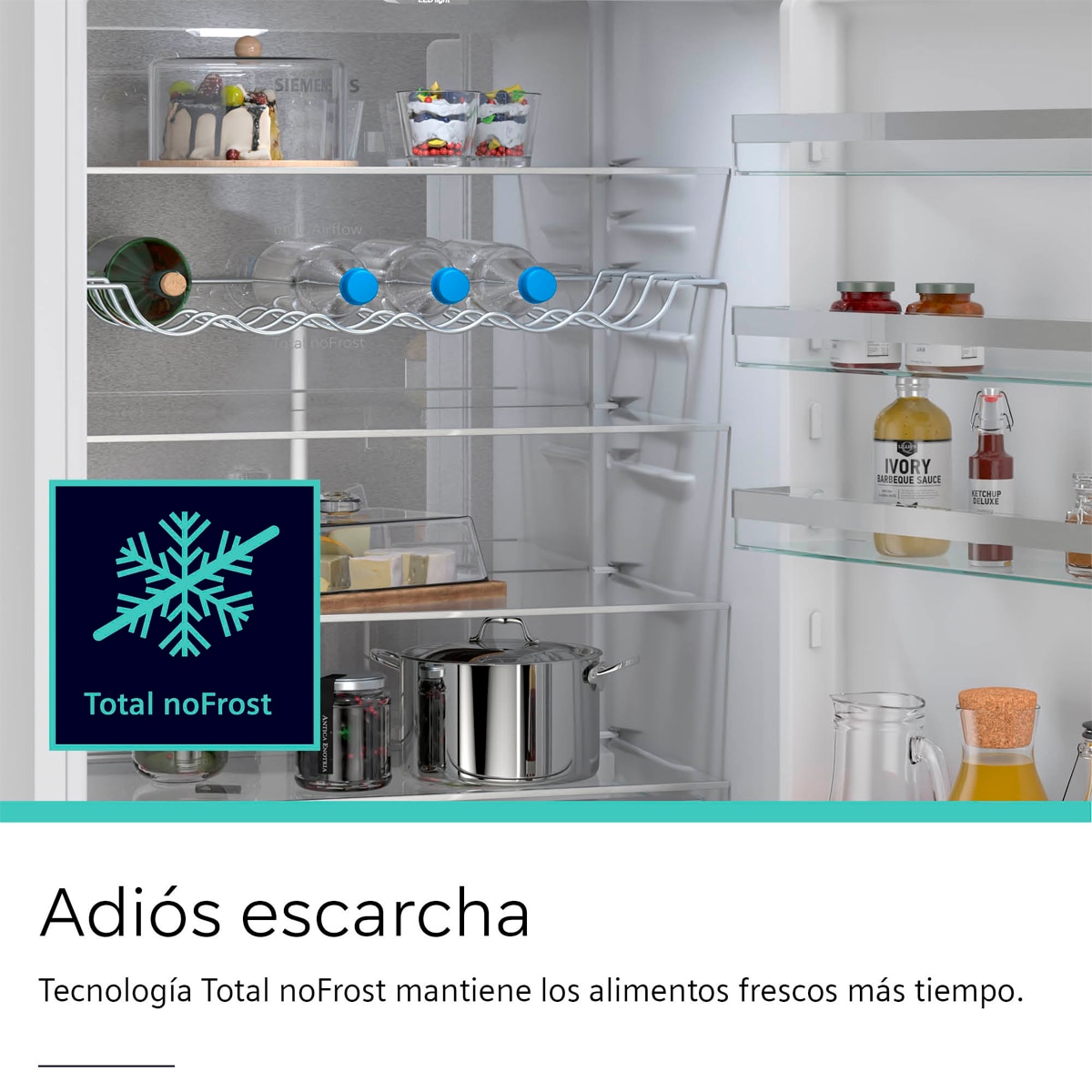 Frigorífico Combinado Siemens KG49NVWDG Total No Frost Branco-8