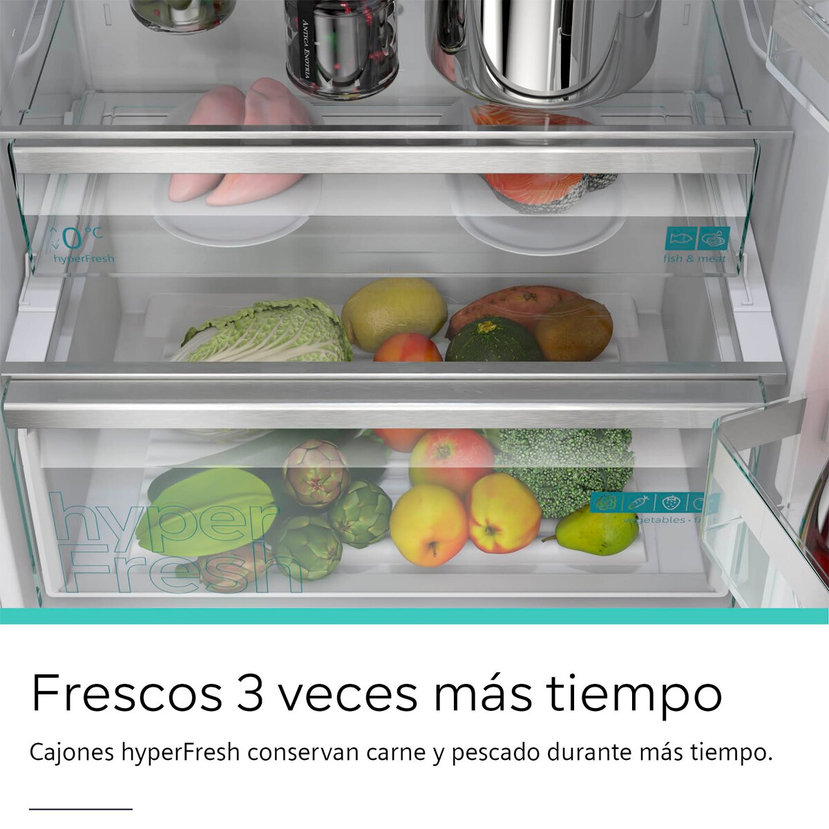 Frigorífico Combinado Siemens KG49NVWDG Total No Frost Branco-9