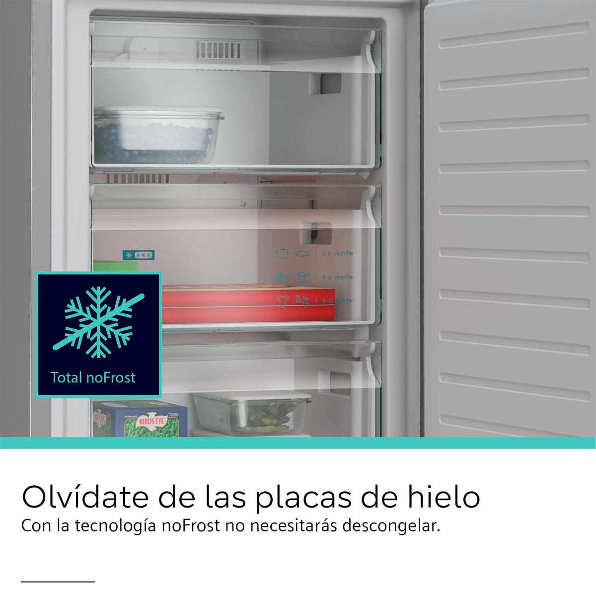 Frigorífico combi Siemens, Total No Frost - KG39NVIAG Acero antihuellas-12