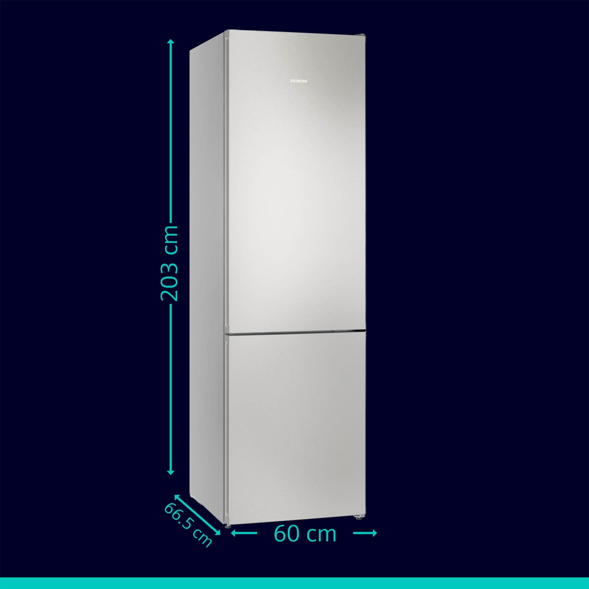 Frigorífico Combinado Siemens KG39NVIBG Total No Frost Aço Antimarcas-2