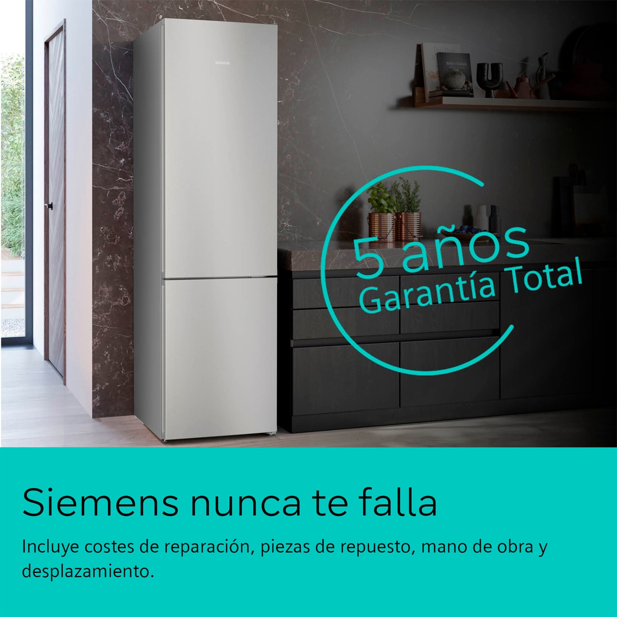 Frigorífico Combinado Siemens KG39NVIBG Total No Frost Aço Antimarcas-3