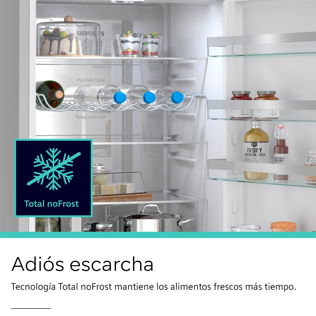 Frigorífico Combinado Siemens KG39NVIBG Total No Frost Aço Antimarcas-8