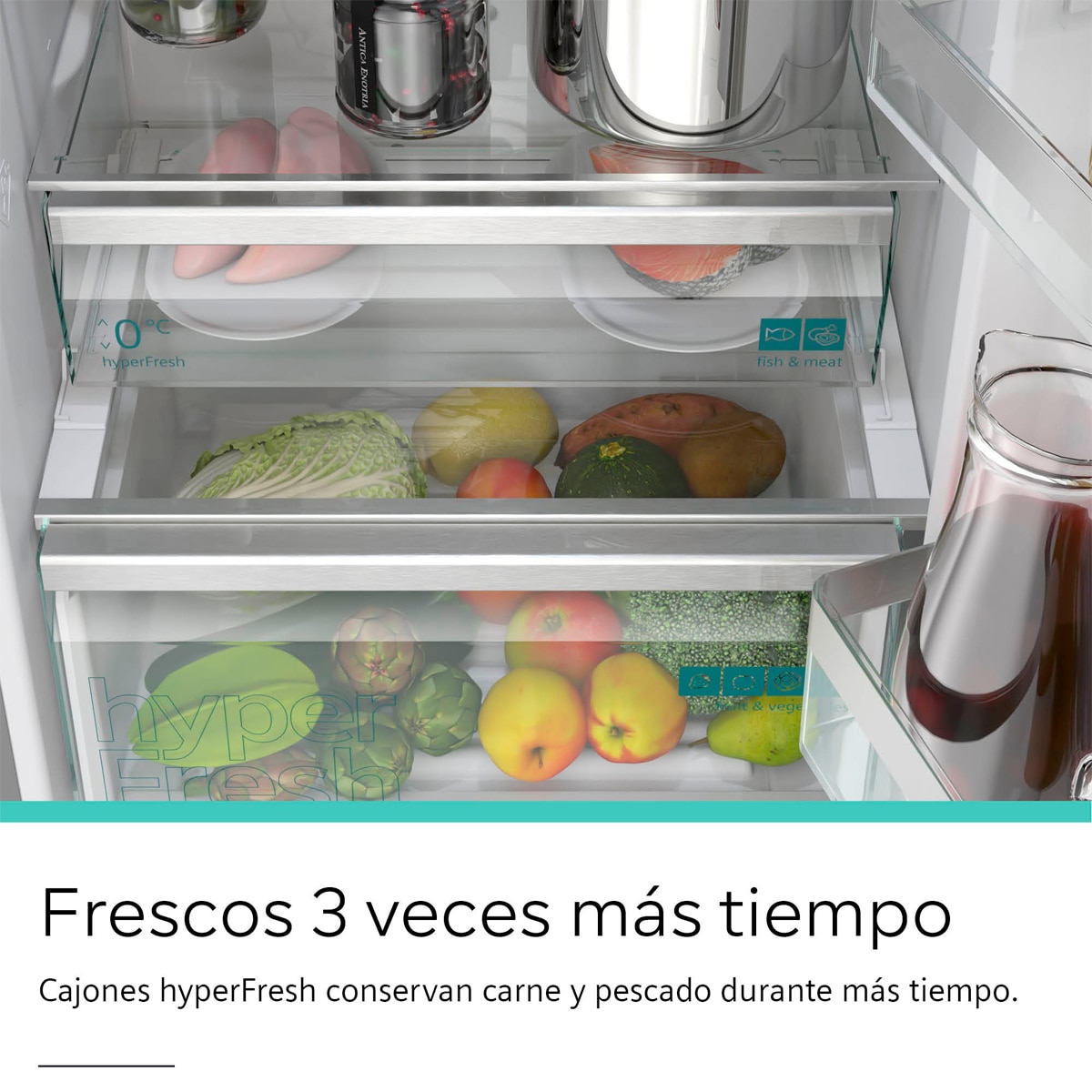 Frigorífico Combinado Siemens KG39NVIBG Total No Frost Aço Antimarcas-9