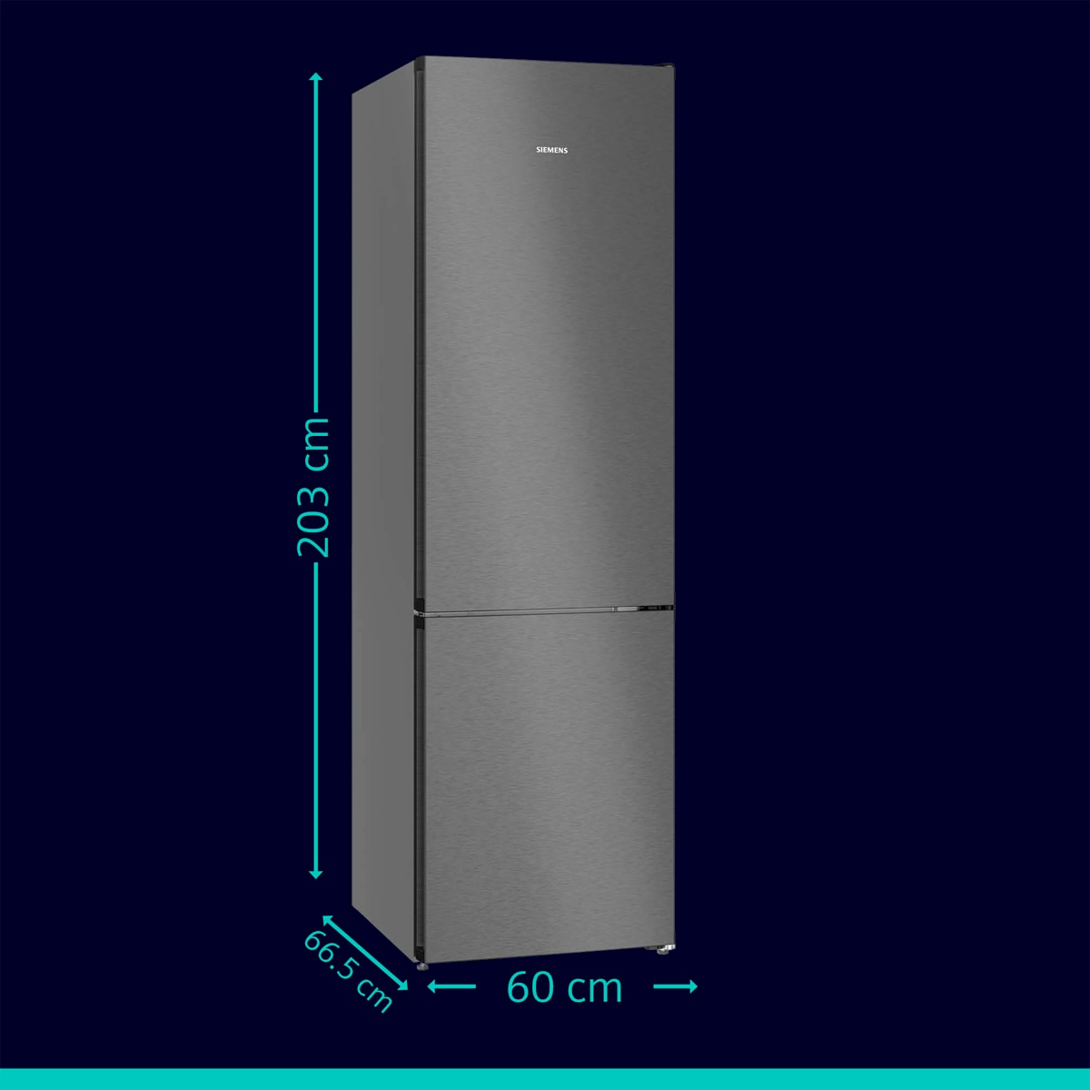 Frigorífico combi Siemens, Total No Frost - KG39NVXCG Acero negro antihuellas-2