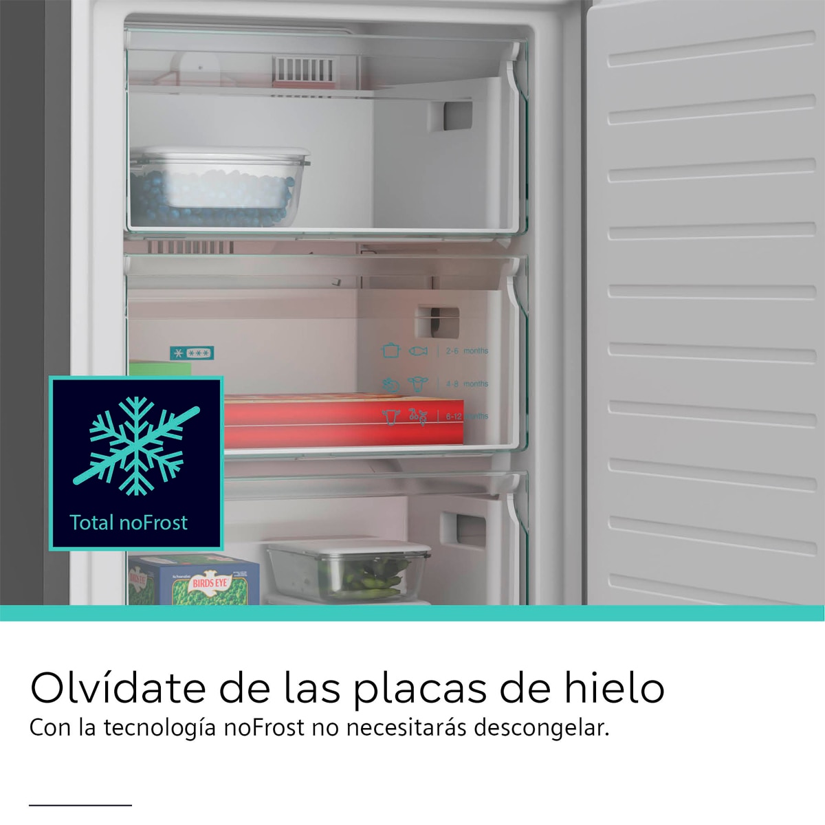 Frigorífico combi Siemens, Total No Frost - KG39NVXCG Acero negro antihuellas-12