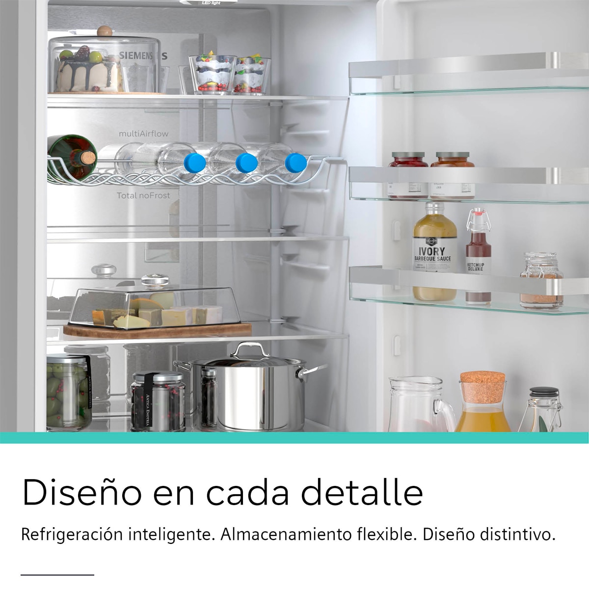 Frigorífico Combinado Siemens KG39NVICV Total No Frost Aço Antimarcas-6