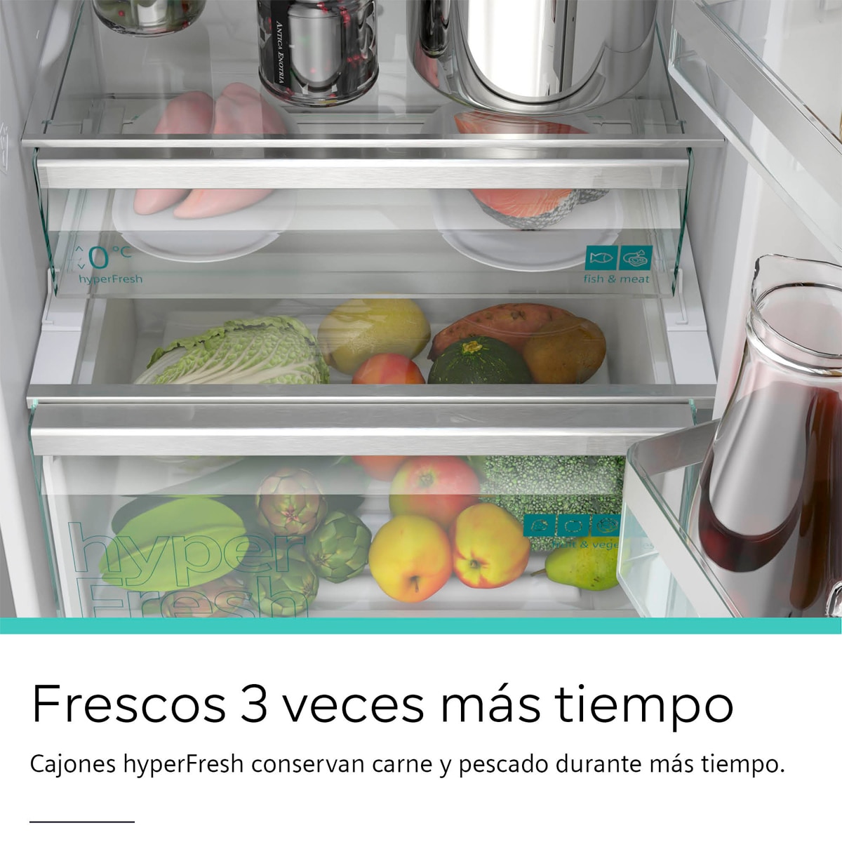 Frigorífico Combinado Siemens KG39NVICV Total No Frost Aço Antimarcas-10