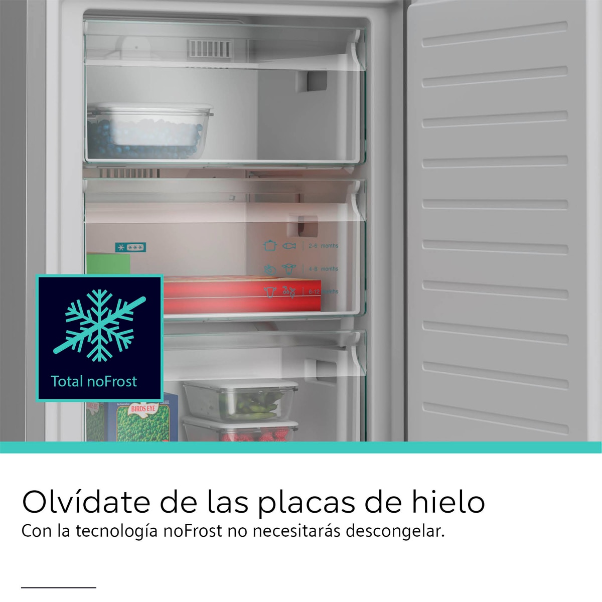 Frigorífico Combinado Siemens KG39NVICV Total No Frost Aço Antimarcas-12