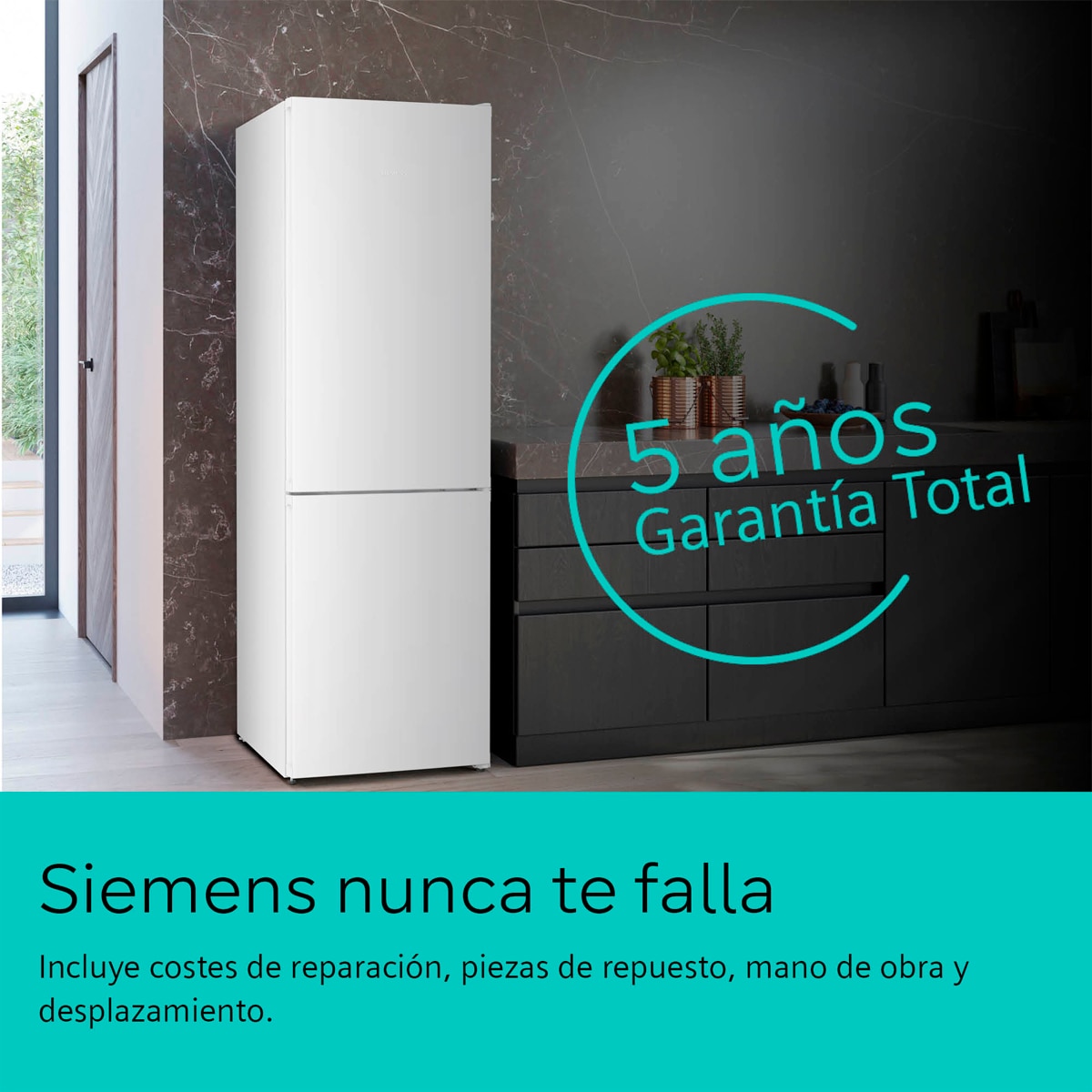 Frigorífico Combinado Siemens KG36NVWCG Total No Frost Branco-4