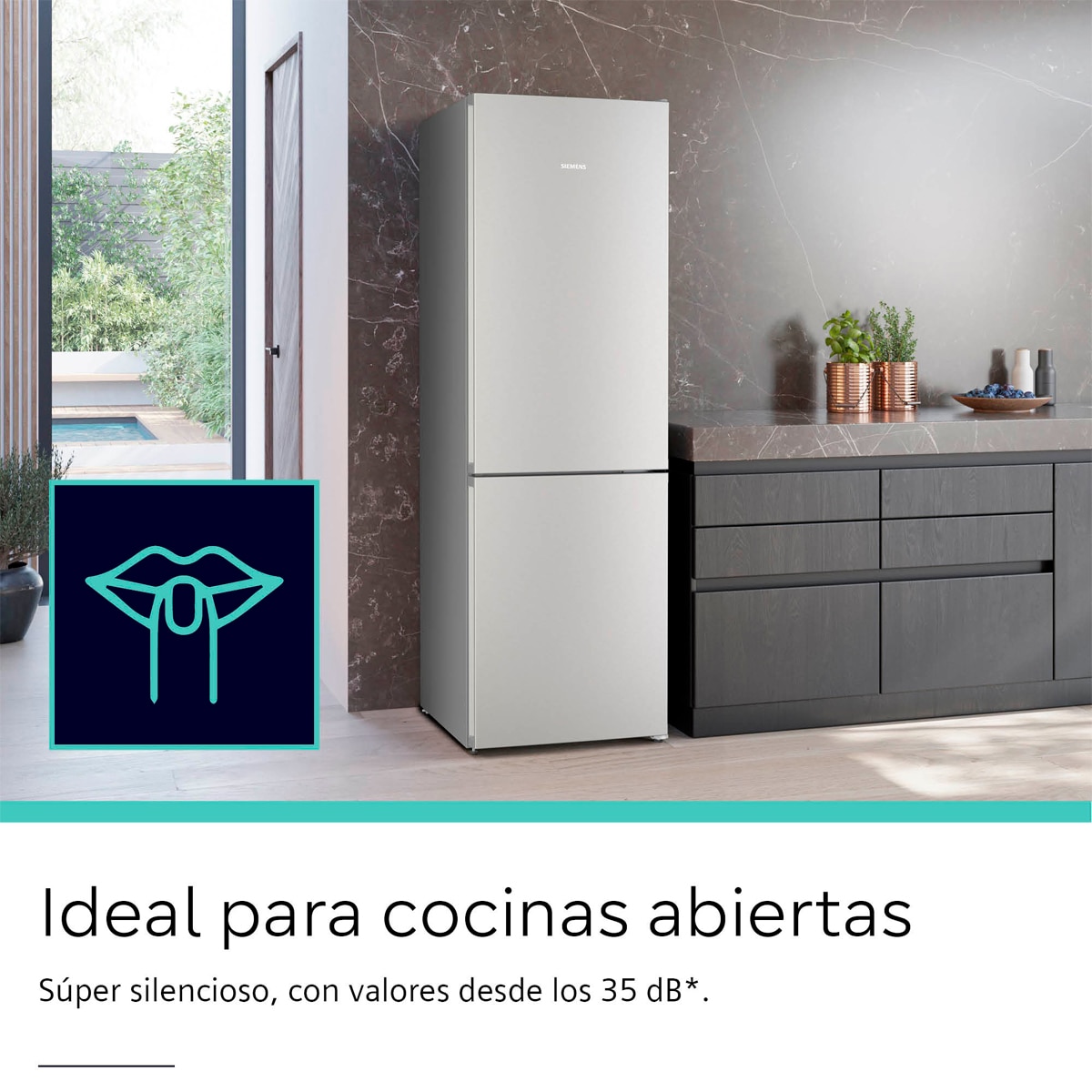 Frigorífico Combinado Siemens KG36NVIDG Total No Frost Aço Antimarcas-6
