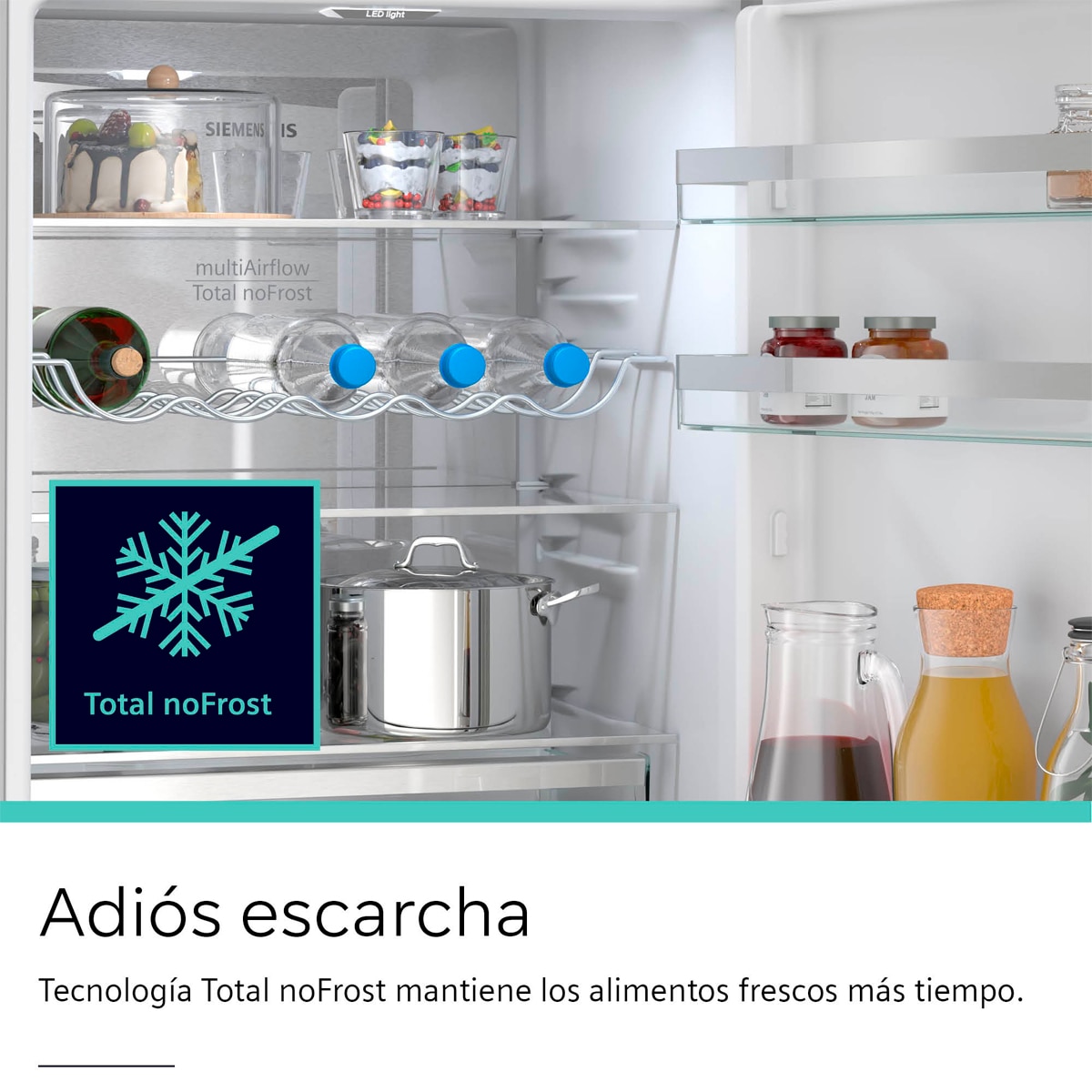 Frigorífico Combinado Siemens KG36NVIDG Total No Frost Aço Antimarcas-8