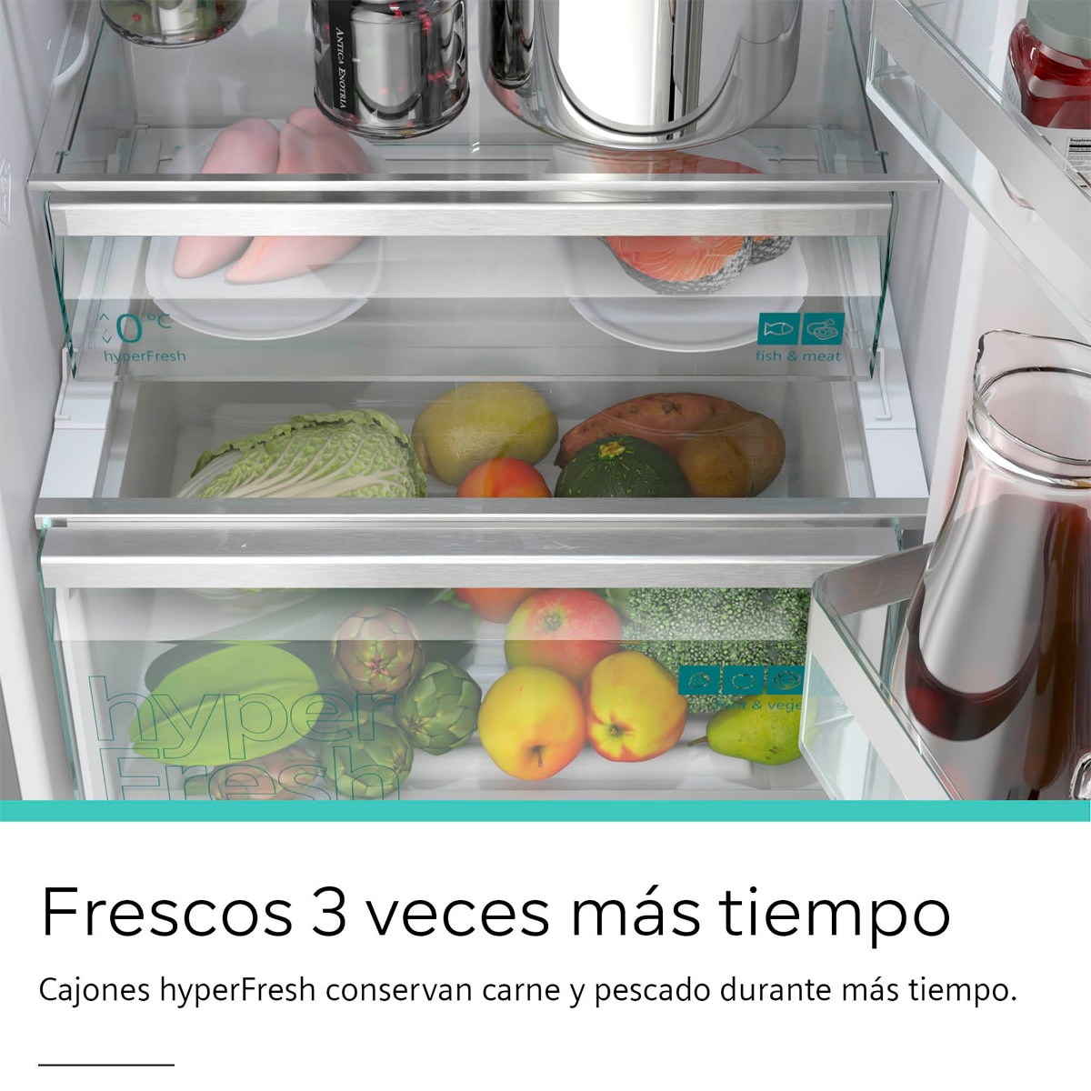Frigorífico Combinado Siemens KG36NVIDG Total No Frost Aço Antimarcas-9