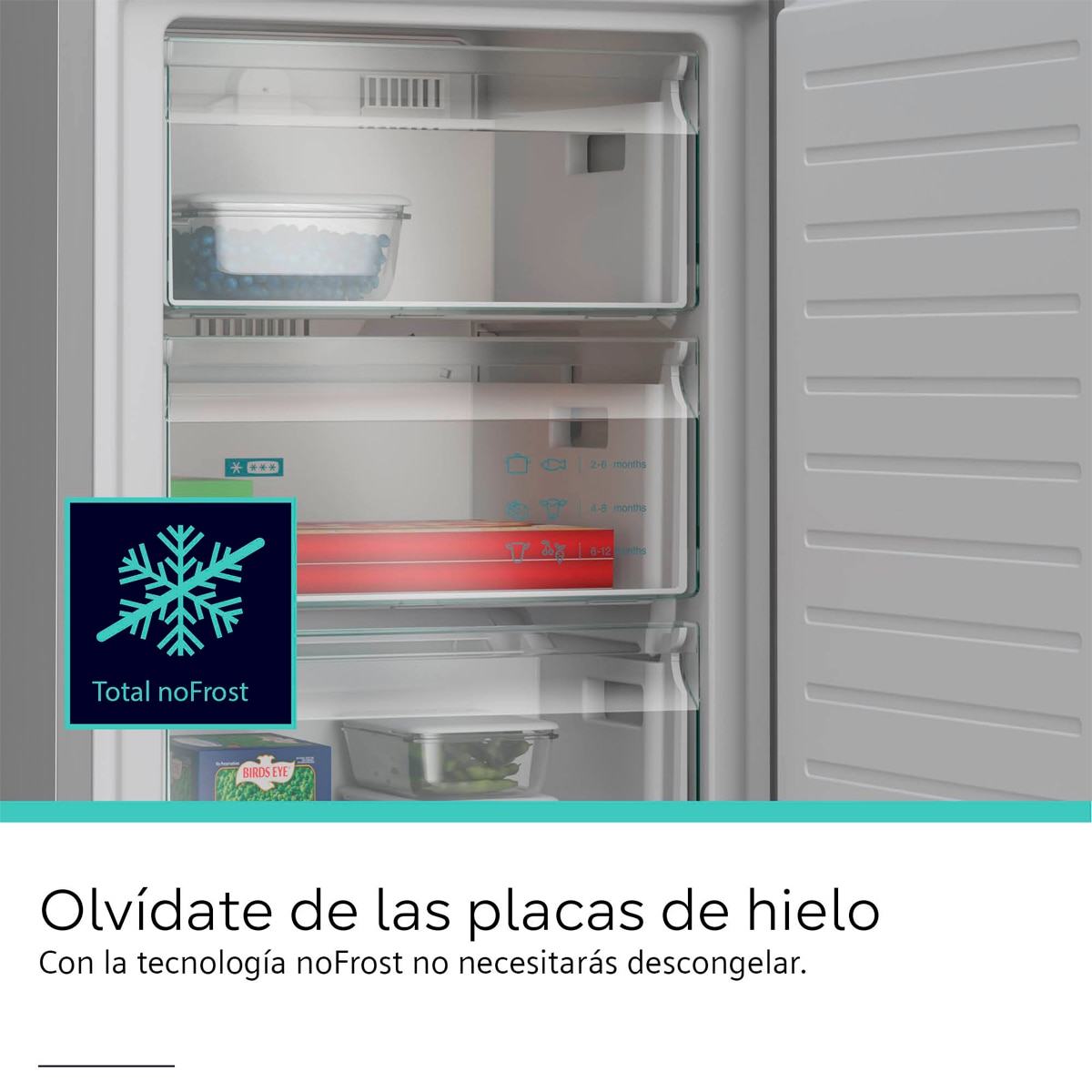 Frigorífico Combinado Siemens KG36NVIDG Total No Frost Aço Antimarcas-11