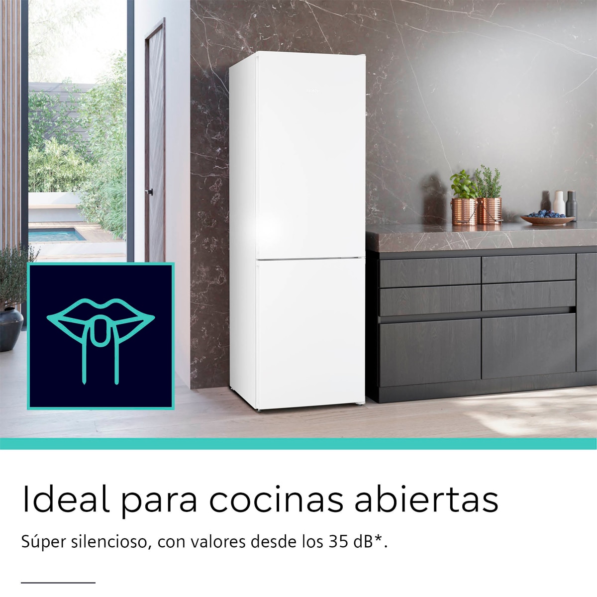 Frigorífico combi Siemens, Total No Frost - KG36NVWDG Blanco-6
