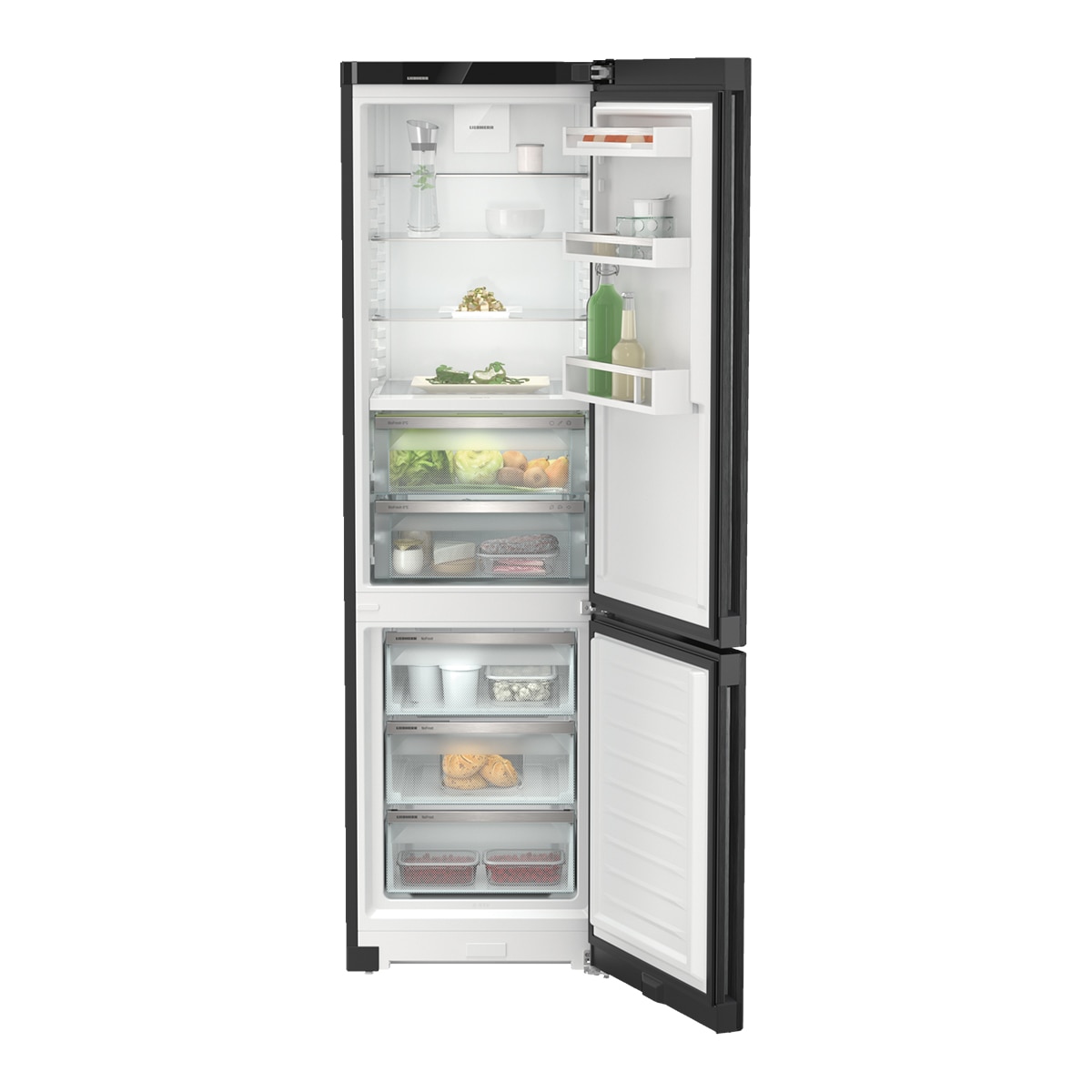 Frigorífico combi Liebherr No Frost, BluPerformance, DuoCooling - CBNbdc573i Black Inox-4