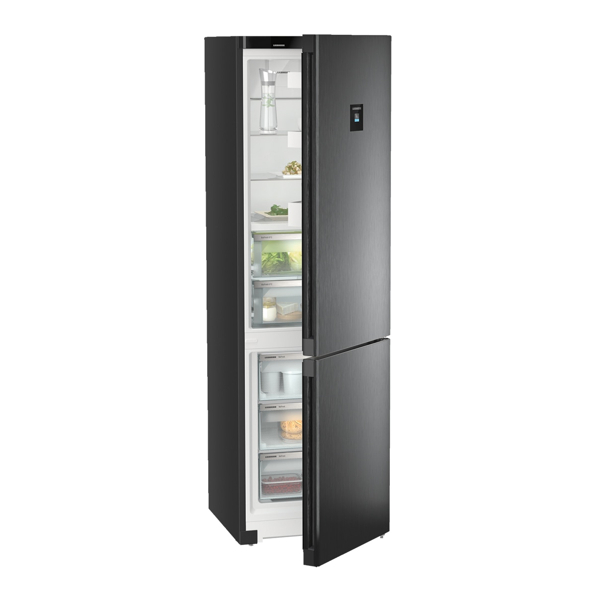 Frigorífico combi Liebherr No Frost, BluPerformance, DuoCooling - CBNbdc573i Black Inox-6