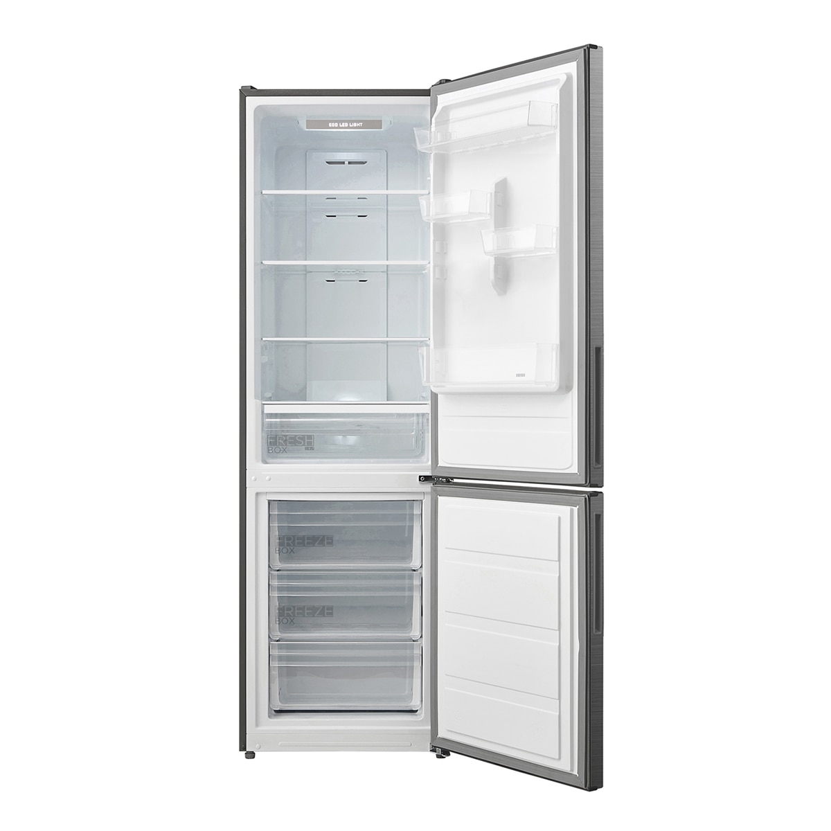 Frigorífico combi Midea Total No Frost Inox Brillante-3