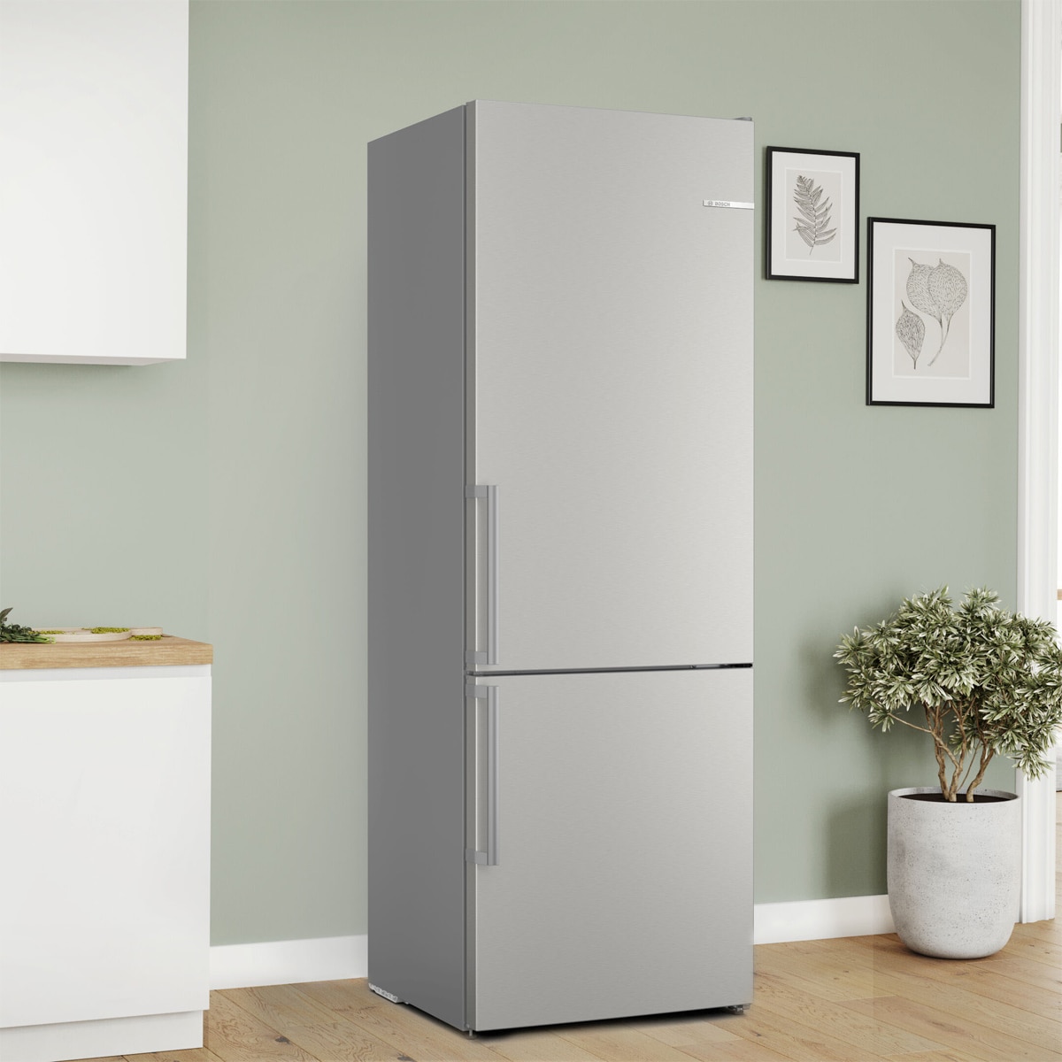 Frigorífico combi Bosch, Serie 4, Total NoFrost - KGN49VICT Acero inoxidable antihuellas-2