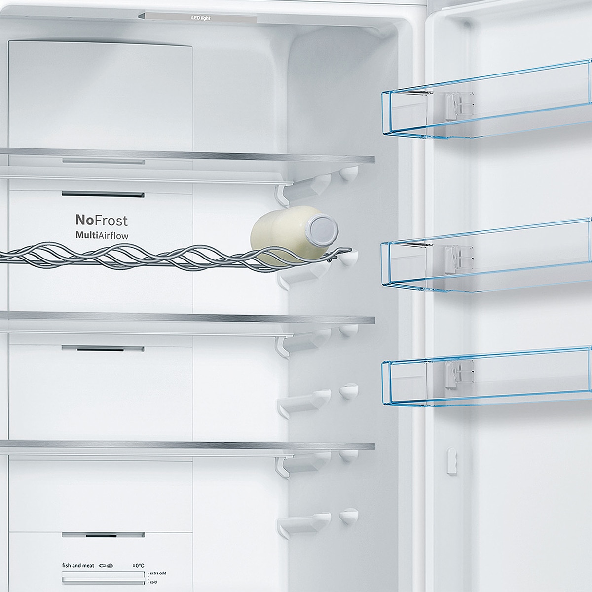 Frigorífico combi Bosch, Serie 4, Total NoFrost, VitaFresh - KGN392LDC Acero mate-5