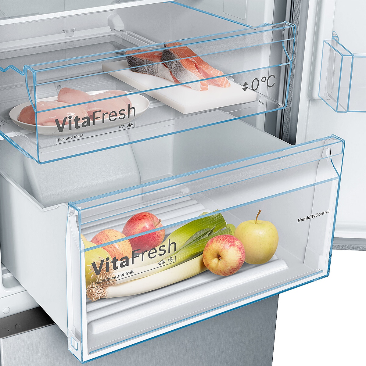 Frigorífico combi Bosch, Serie 4, Total NoFrost, VitaFresh - KGN392LDC Acero mate-6