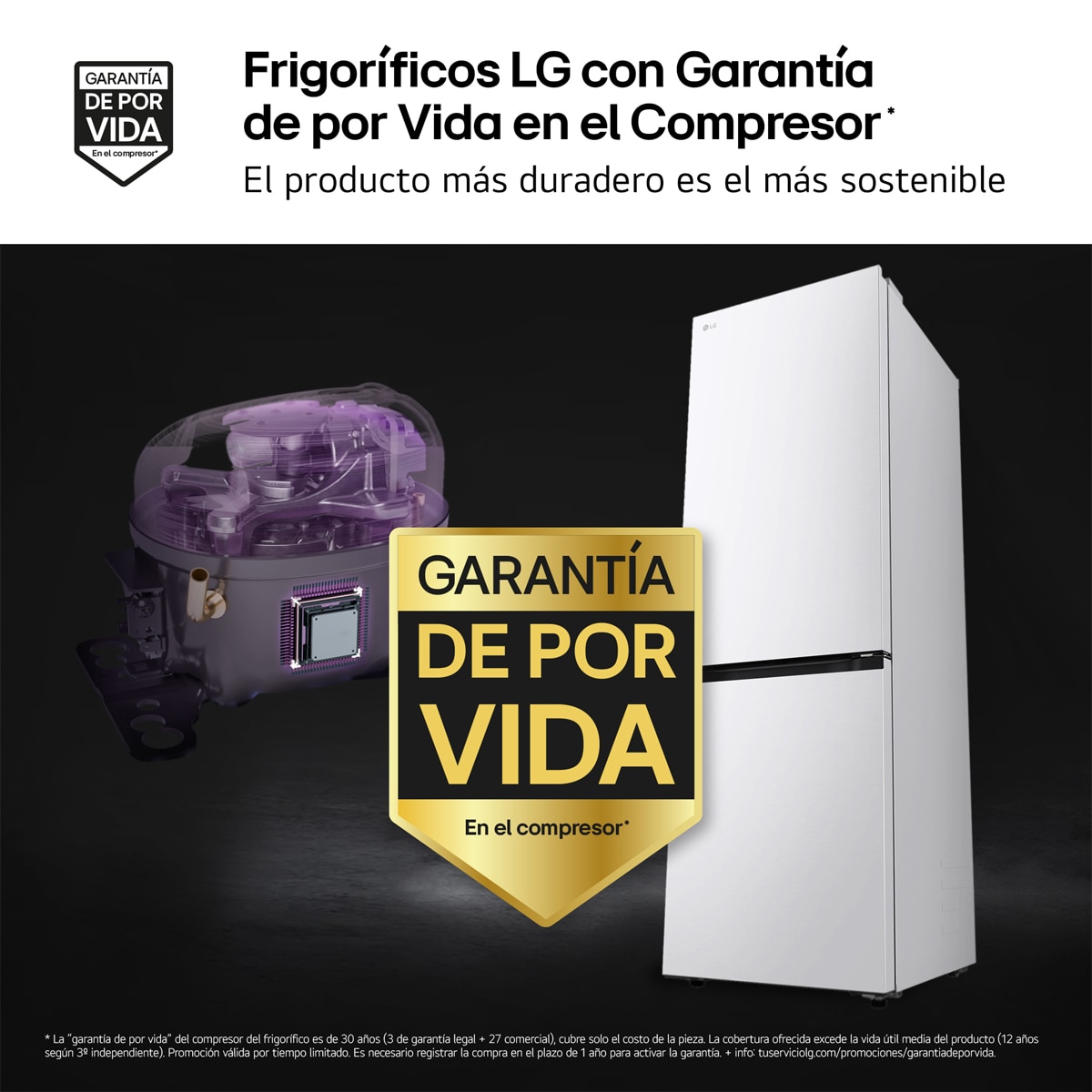 Frigorífico Combi LG Serie 700, Total No Frost, Door Cooling+ - GBBS716BSW Blanco-4