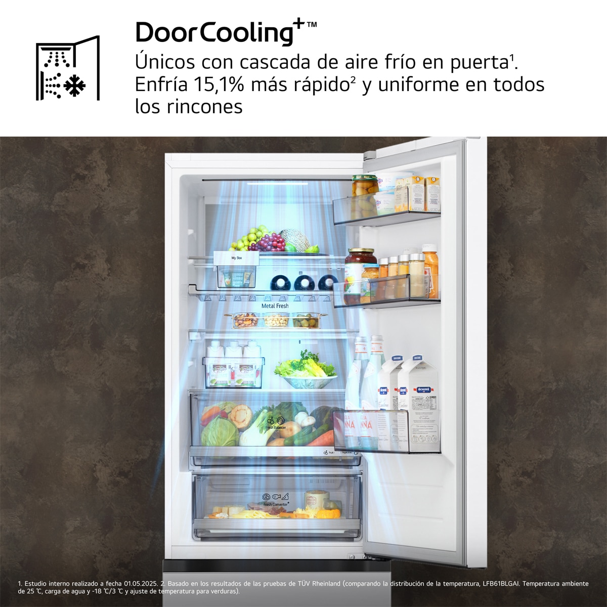 Frigorífico Combi LG Serie 700, Total No Frost, Door Cooling+ - GBBS716BSW Blanco-7