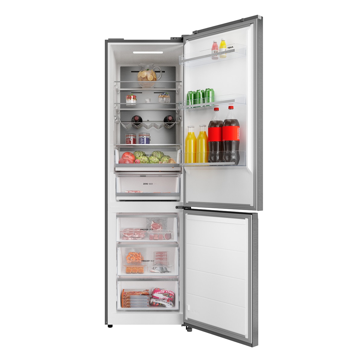 Frigorífico combi Teka Total No Frost con congelador inferior y tecnología MetalCooling - RBF 88681 INOX 3
