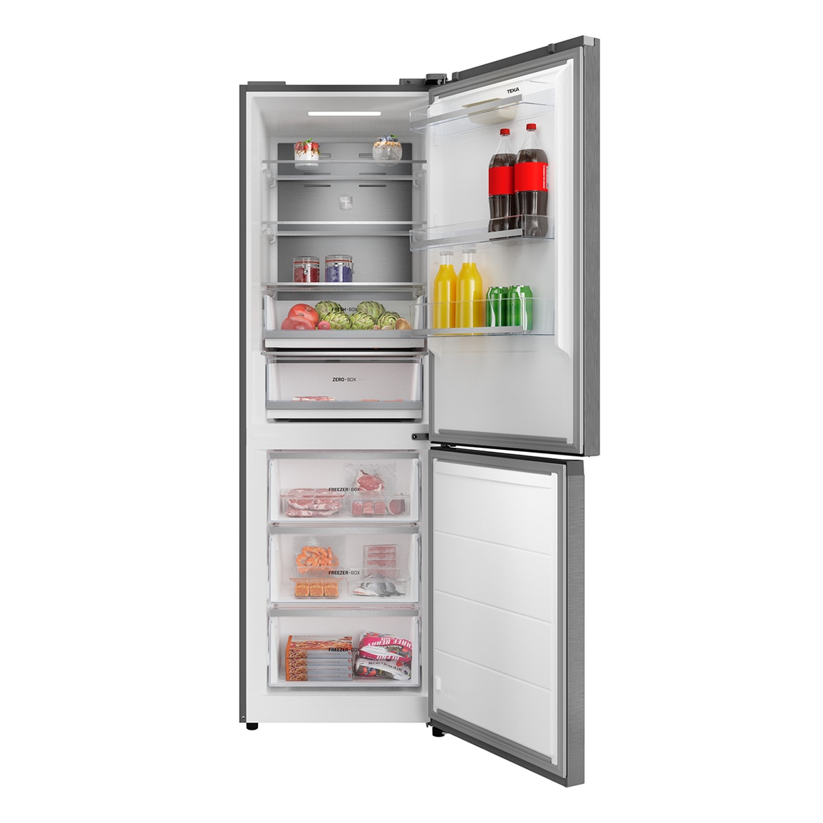 Frigorífico combi Teka Total No Frost con congelador inferior y tecnología MetalCooling -RBF 84681 INOX 3