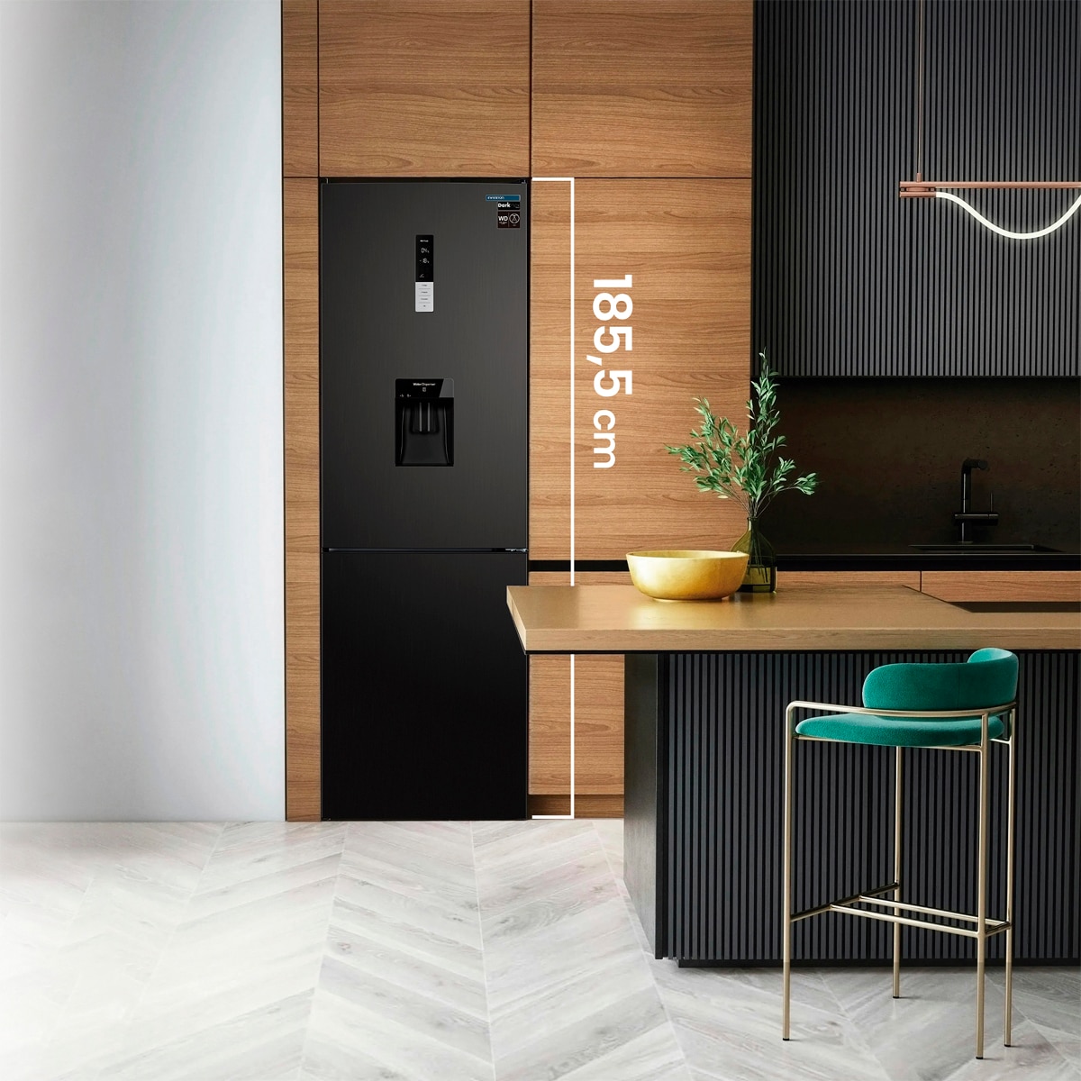 Frigorífico combi Infiniton Total No Frost, Inverter - FGC-322TC85DDK Dark inox-7